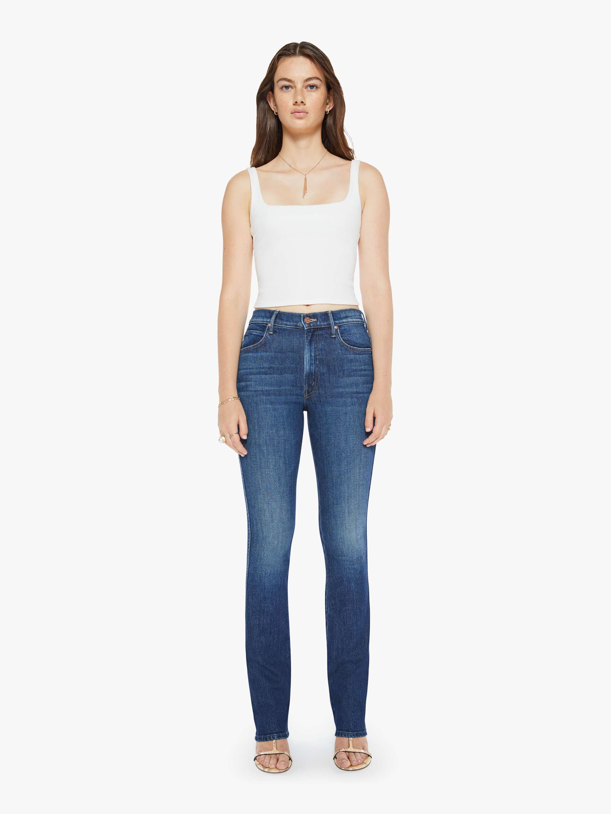 MOTHER 110271297 MR SMOKIN DOUBLE HEEL JEAN