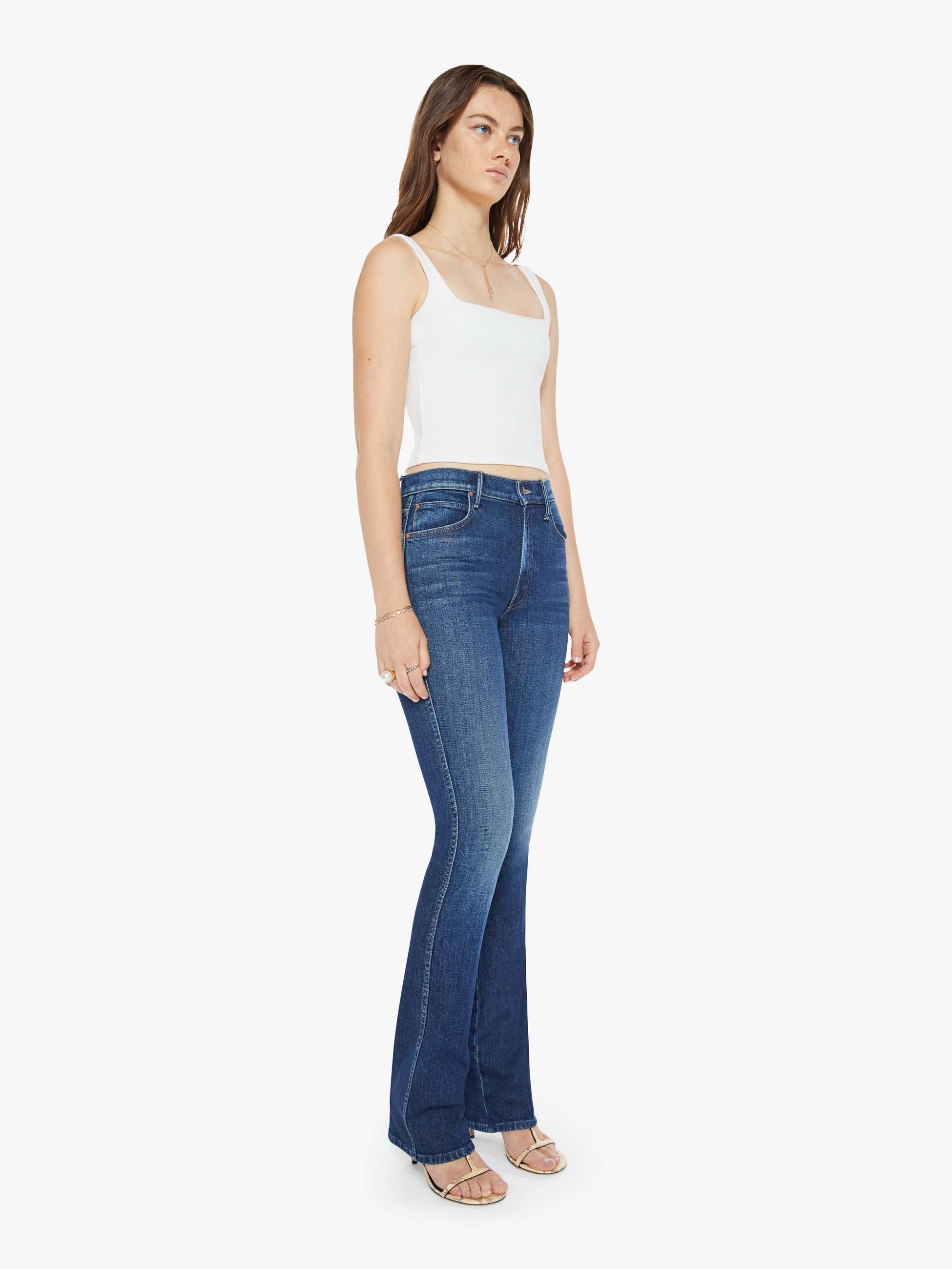 MOTHER 110271297 MR SMOKIN DOUBLE HEEL JEAN