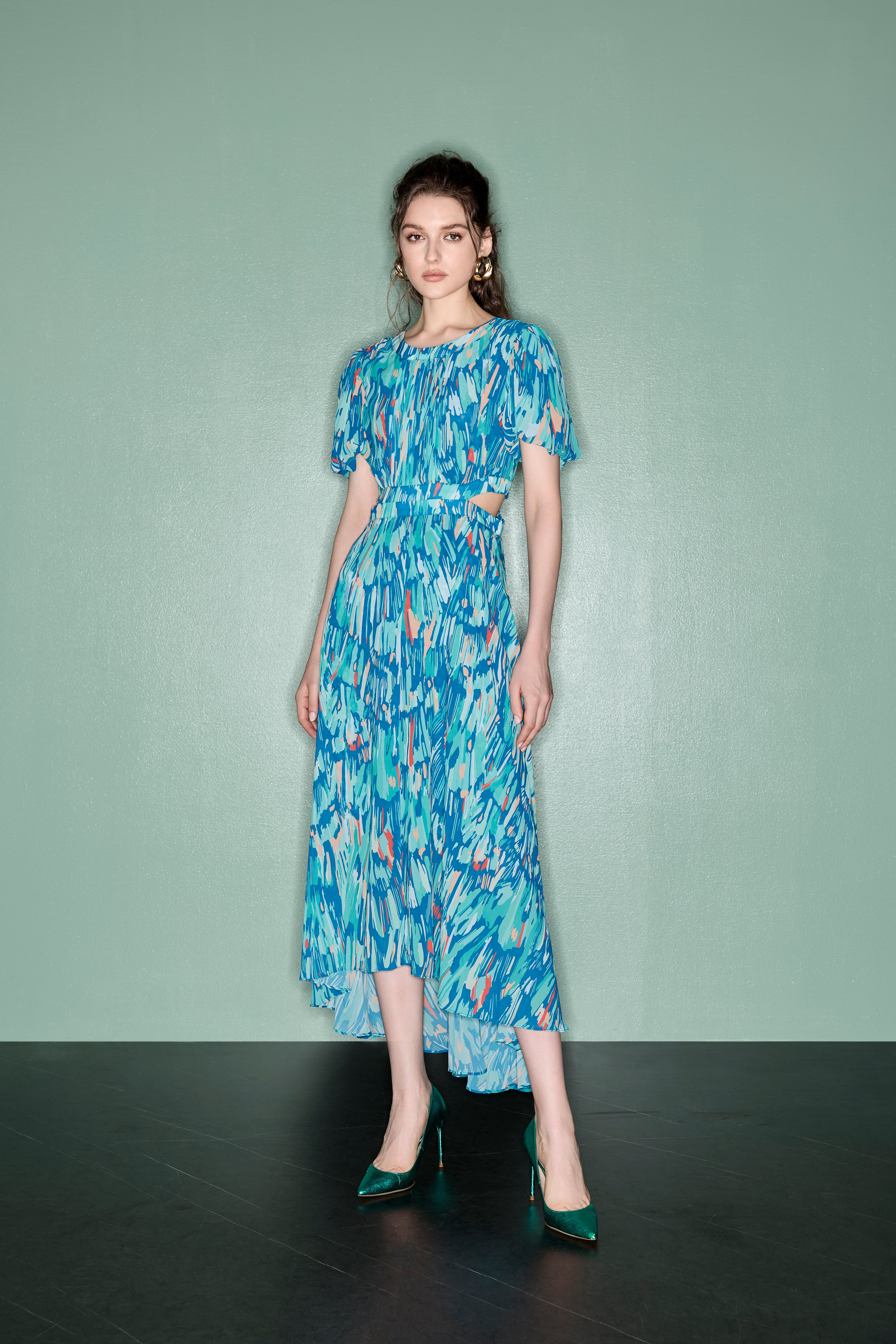 ZOELLE WAIST SLIT MAXI