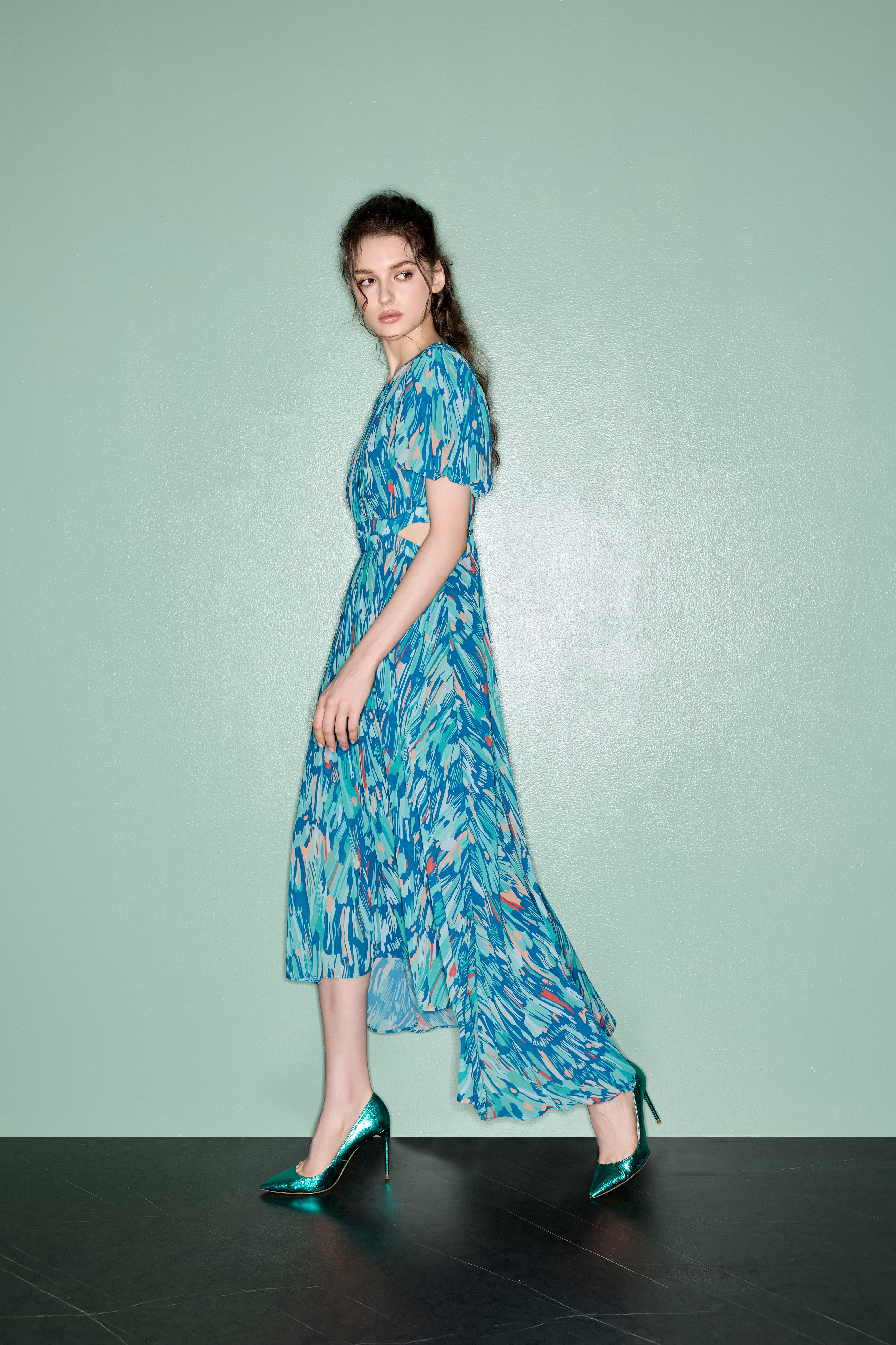 ZOELLE WAIST SLIT MAXI