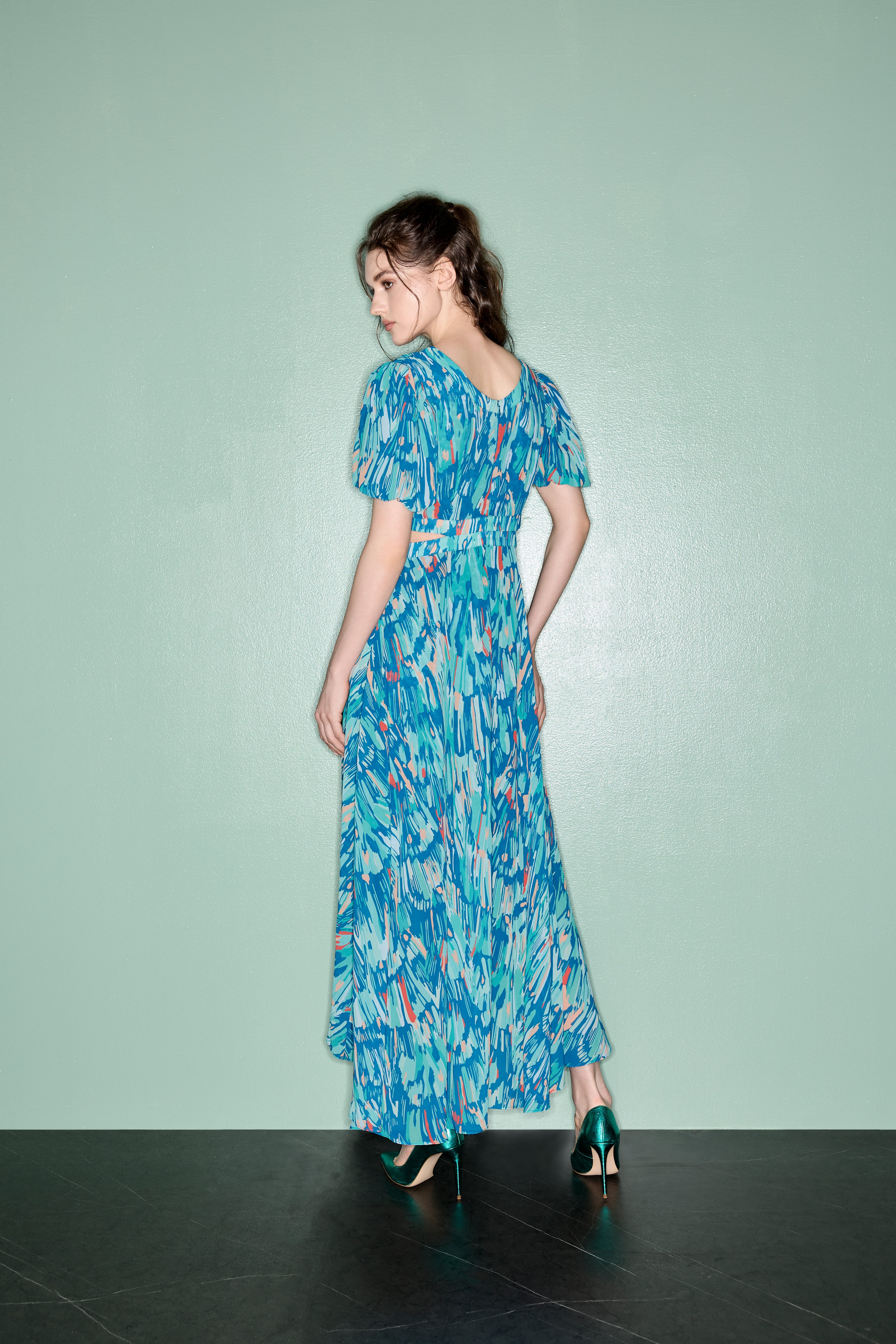 ZOELLE WAIST SLIT MAXI