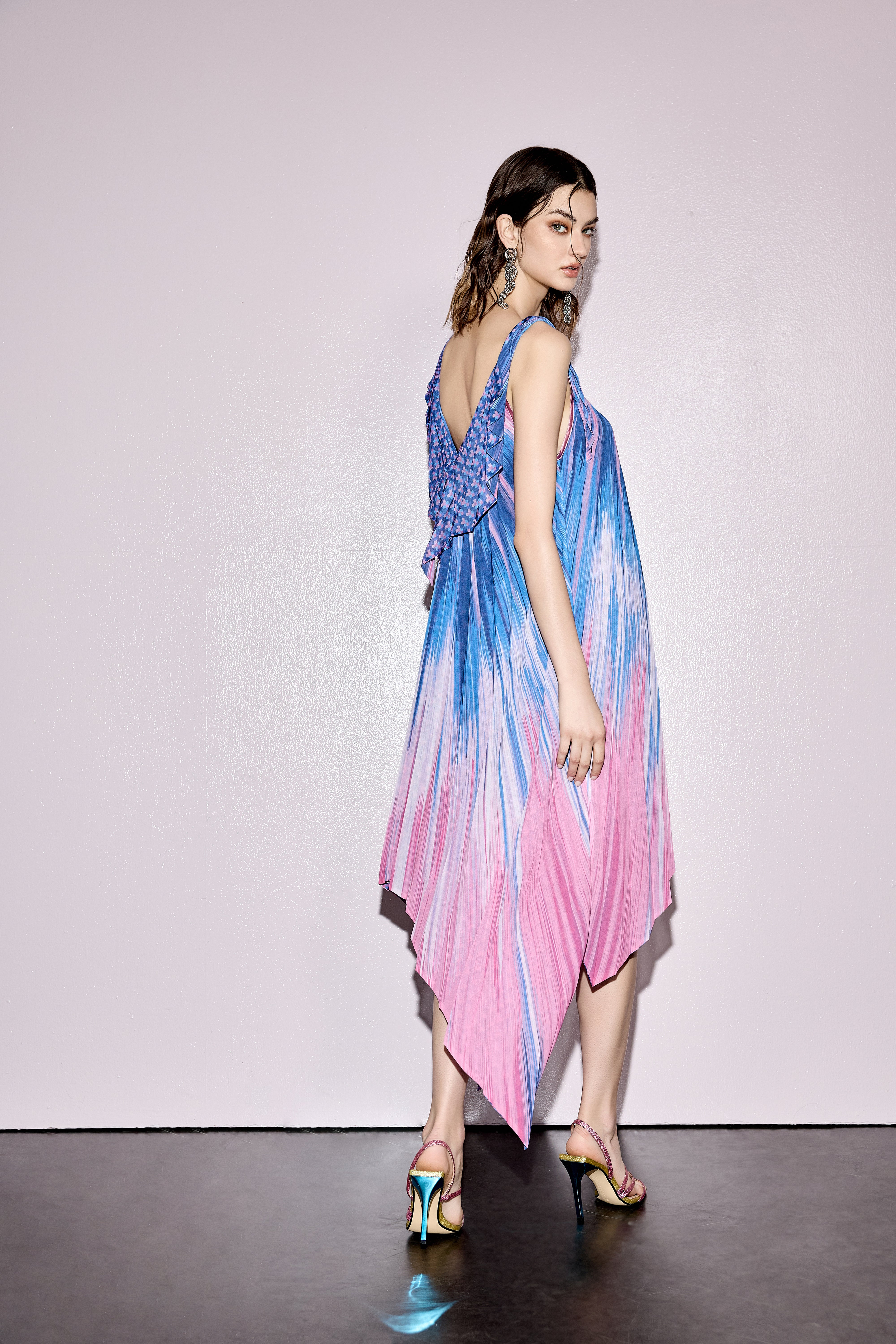 ZOELLE REVERSIBLE HI LOW DRESS