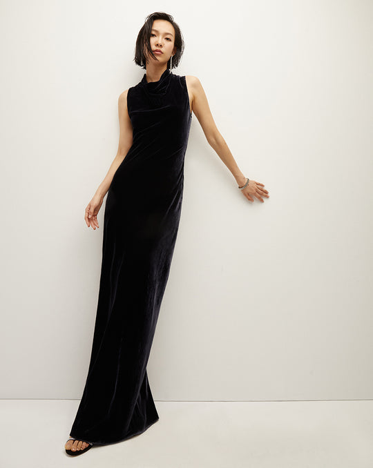 VERONICA BEARD KURA VELVET DRESS 0052