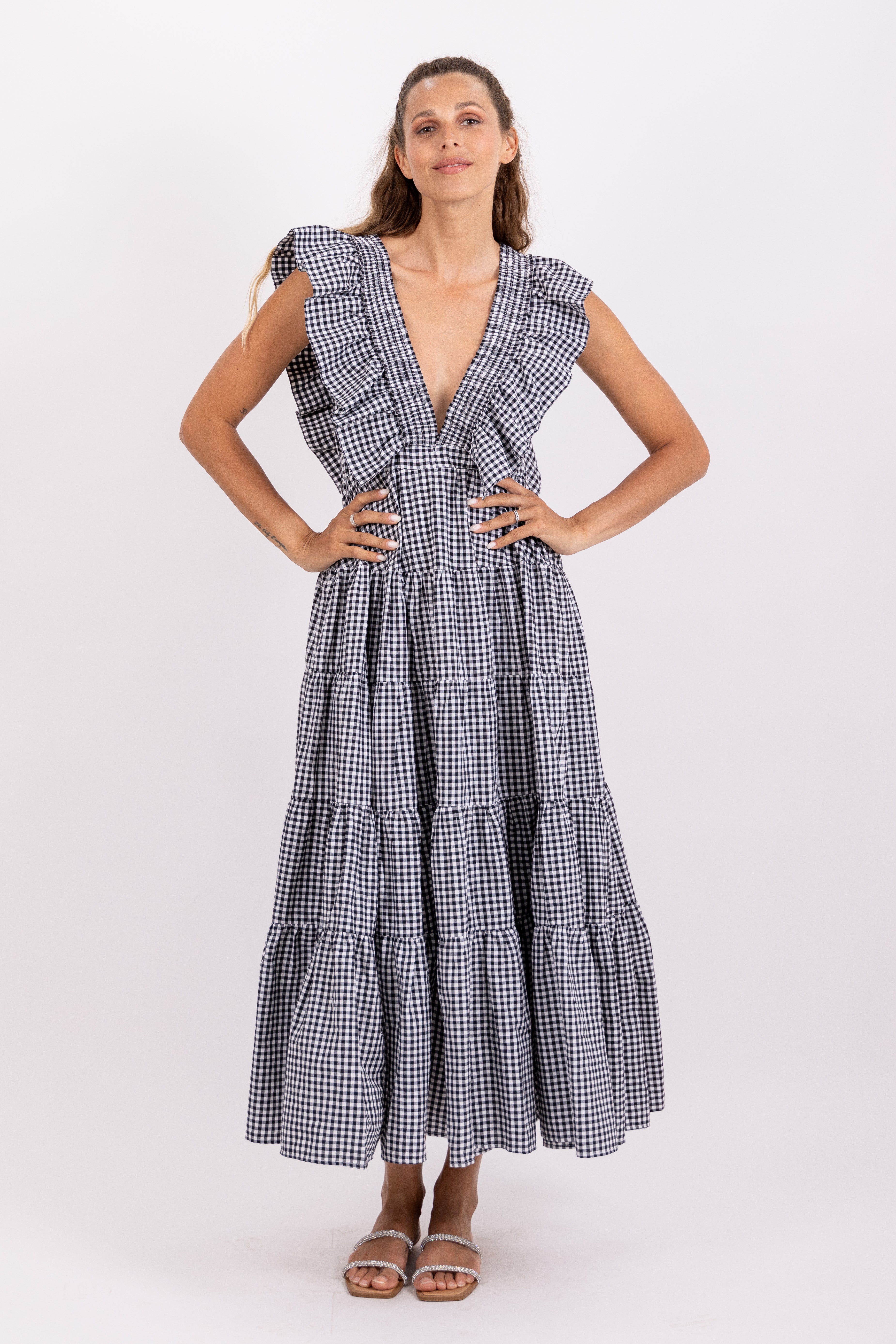 SUNDRESS R25017 SHANDRANI GINGHAM DRESS