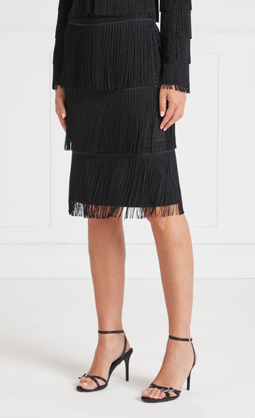 TEMPERLEY FRINGE SKIRT