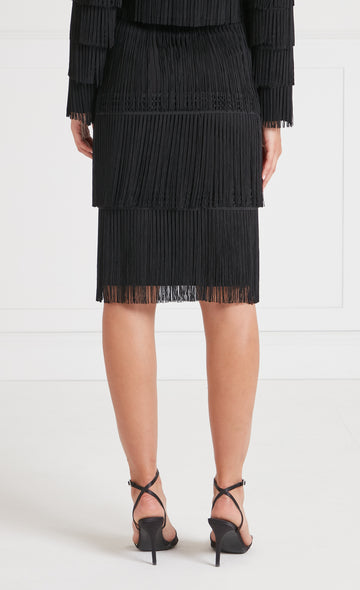 TEMPERLEY FRINGE SKIRT