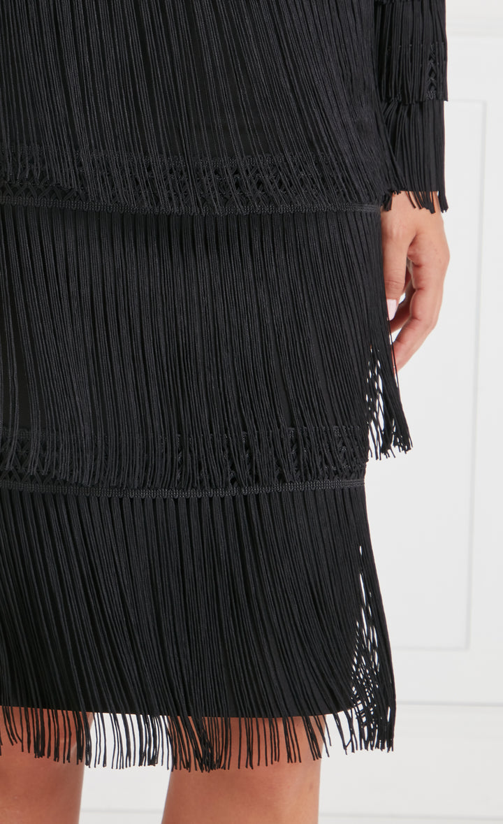 TEMPERLEY FRINGE SKIRT