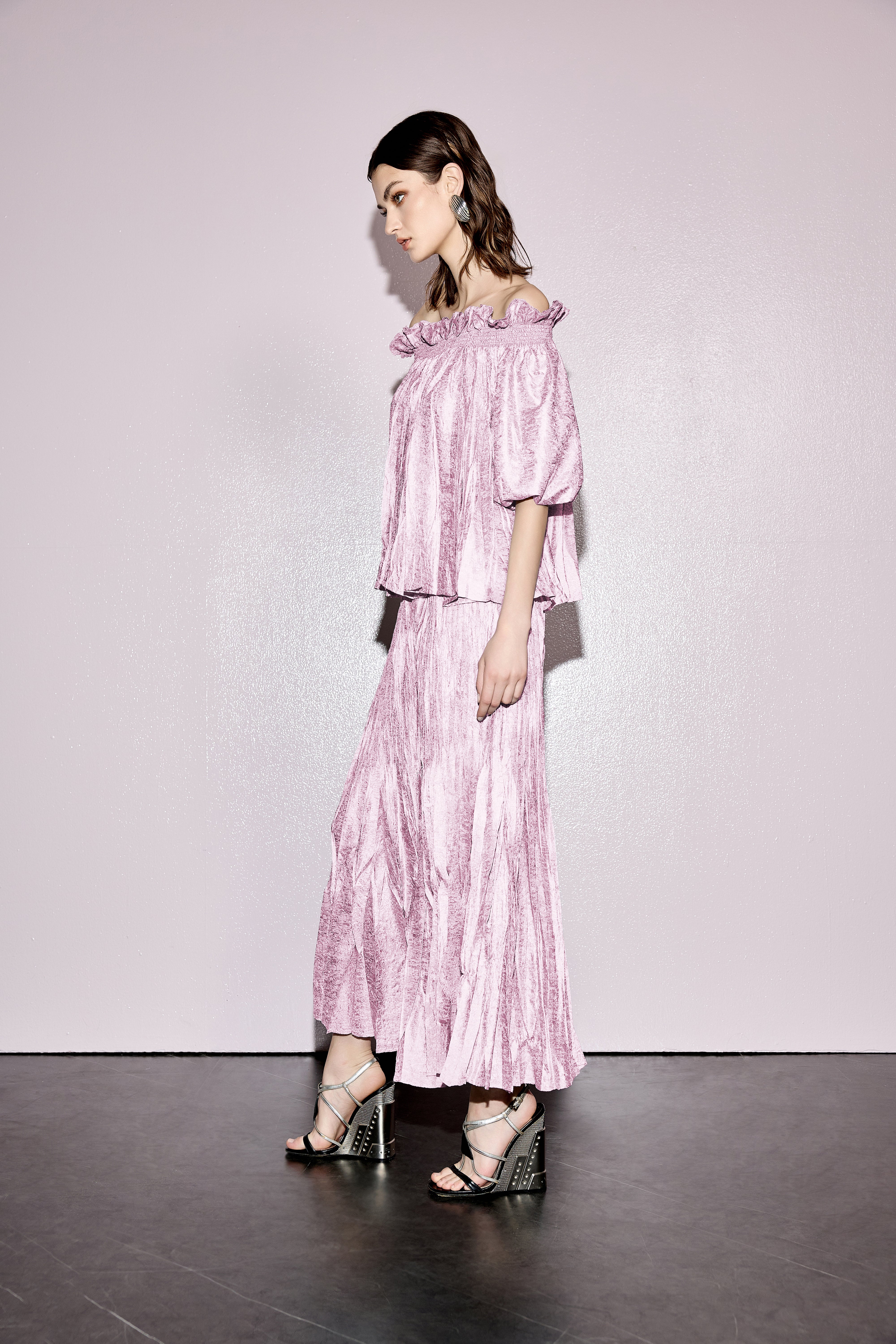 ZOELLE CRINKLE MAXI SKIRT