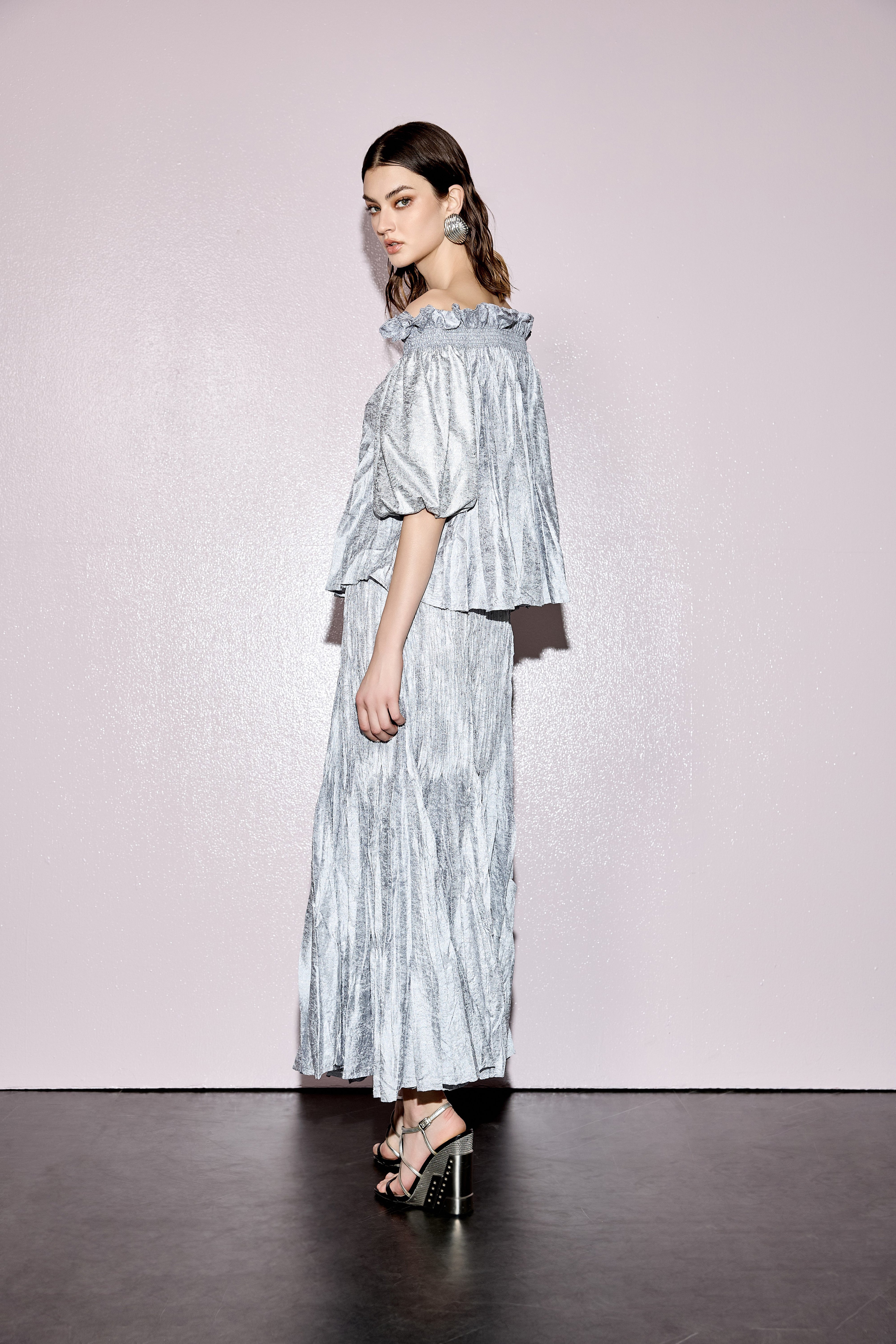 ZOELLE CRINKLE MAXI SKIRT