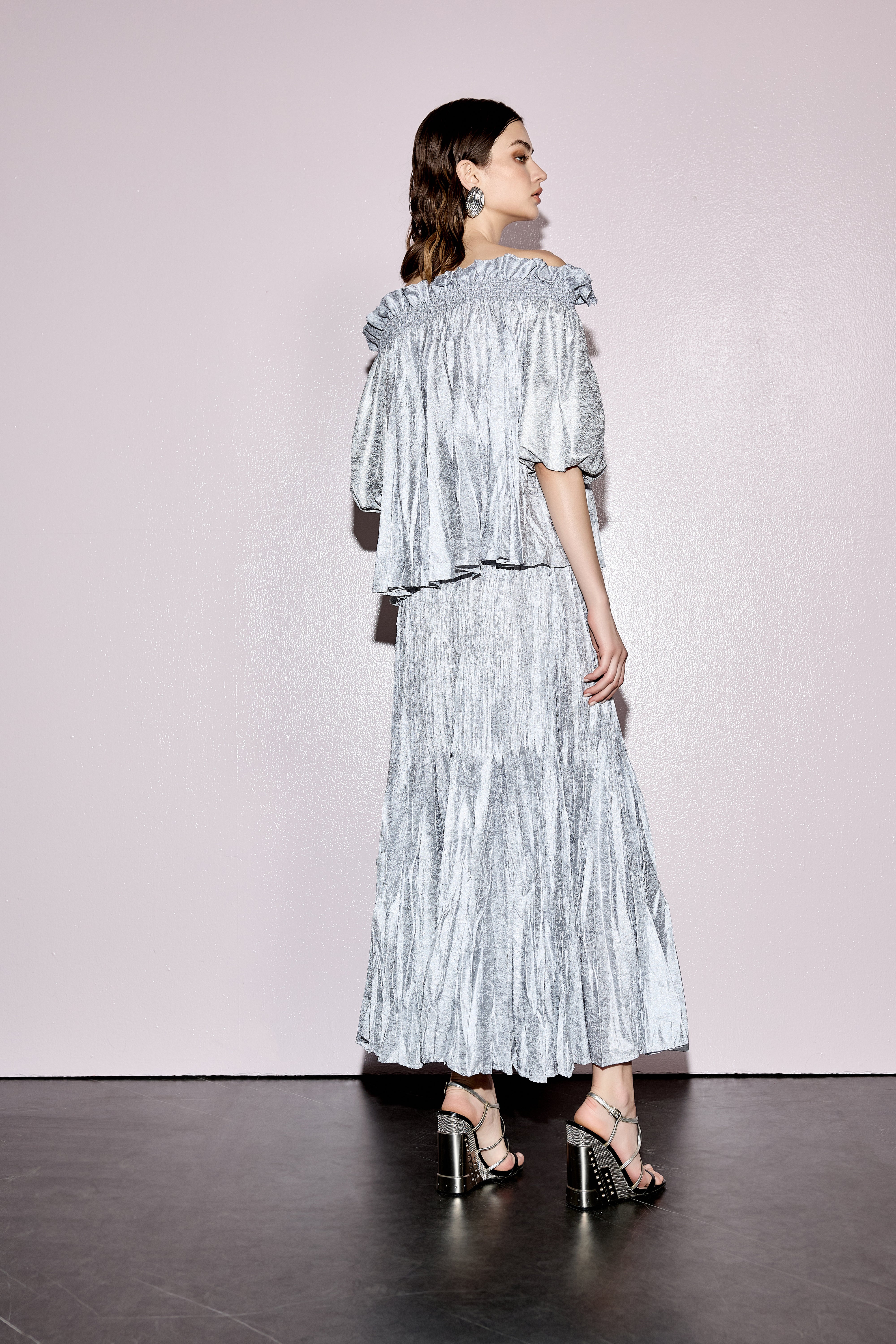 ZOELLE CRINKLE MAXI SKIRT