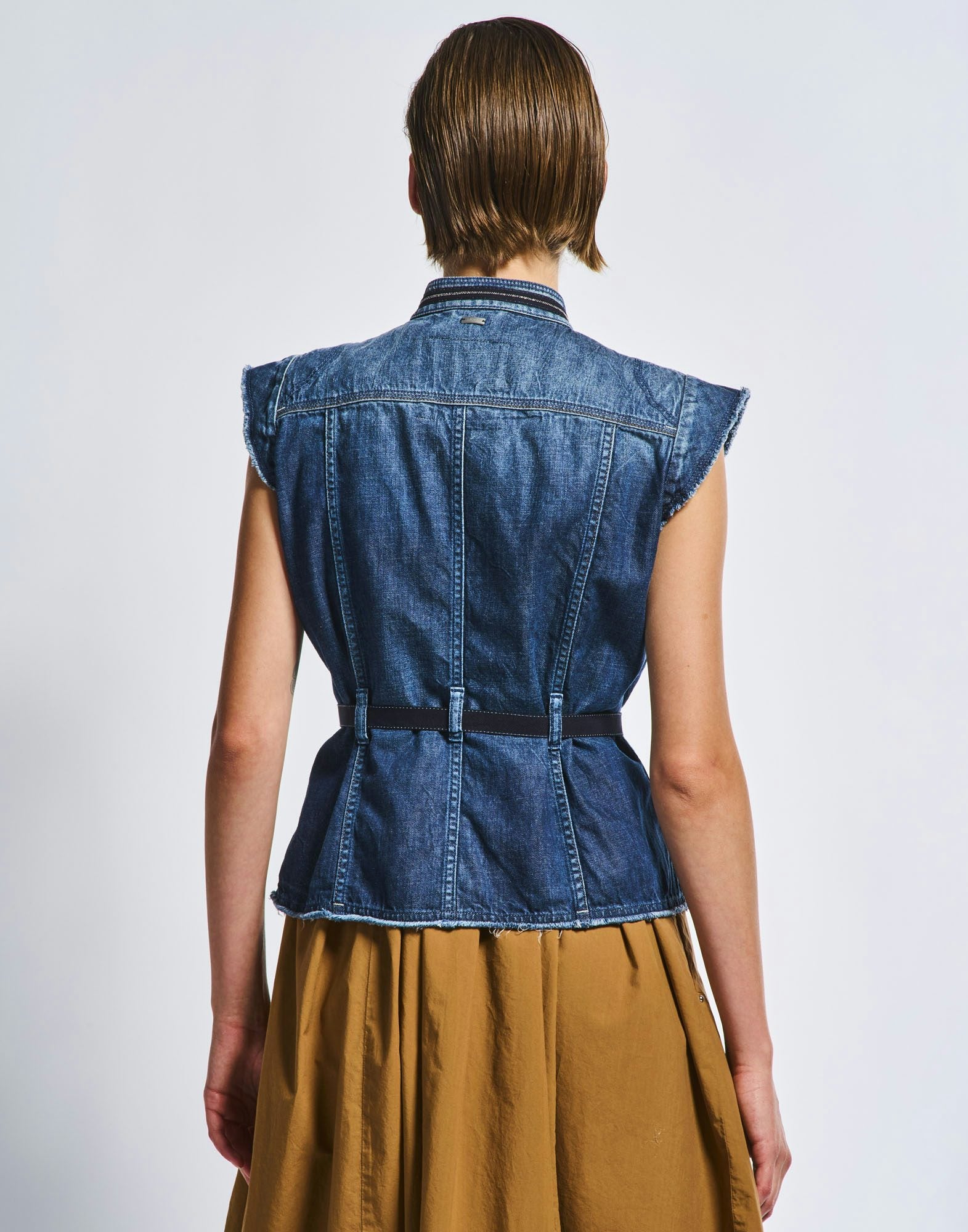 HIGH 737060 RAISE UP DENIM WAISTCOAT