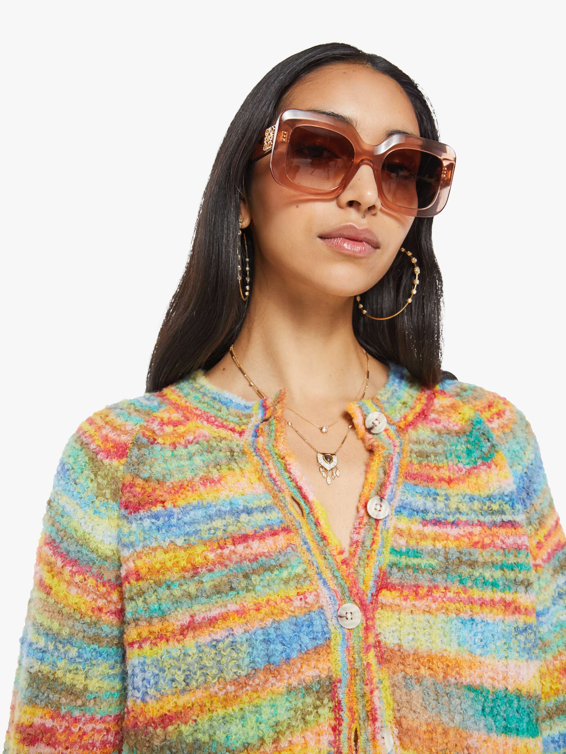 MOTHER THE RAGLAN CROP CARDIGAN