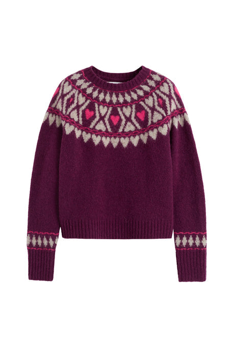 CHINTI & PARKER KAW2546B HEART FAIRISLE PO