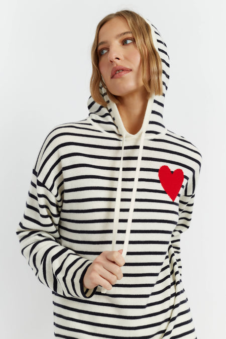 CHINTI & PARKER KAW2563 HEART BRETON HOODIE