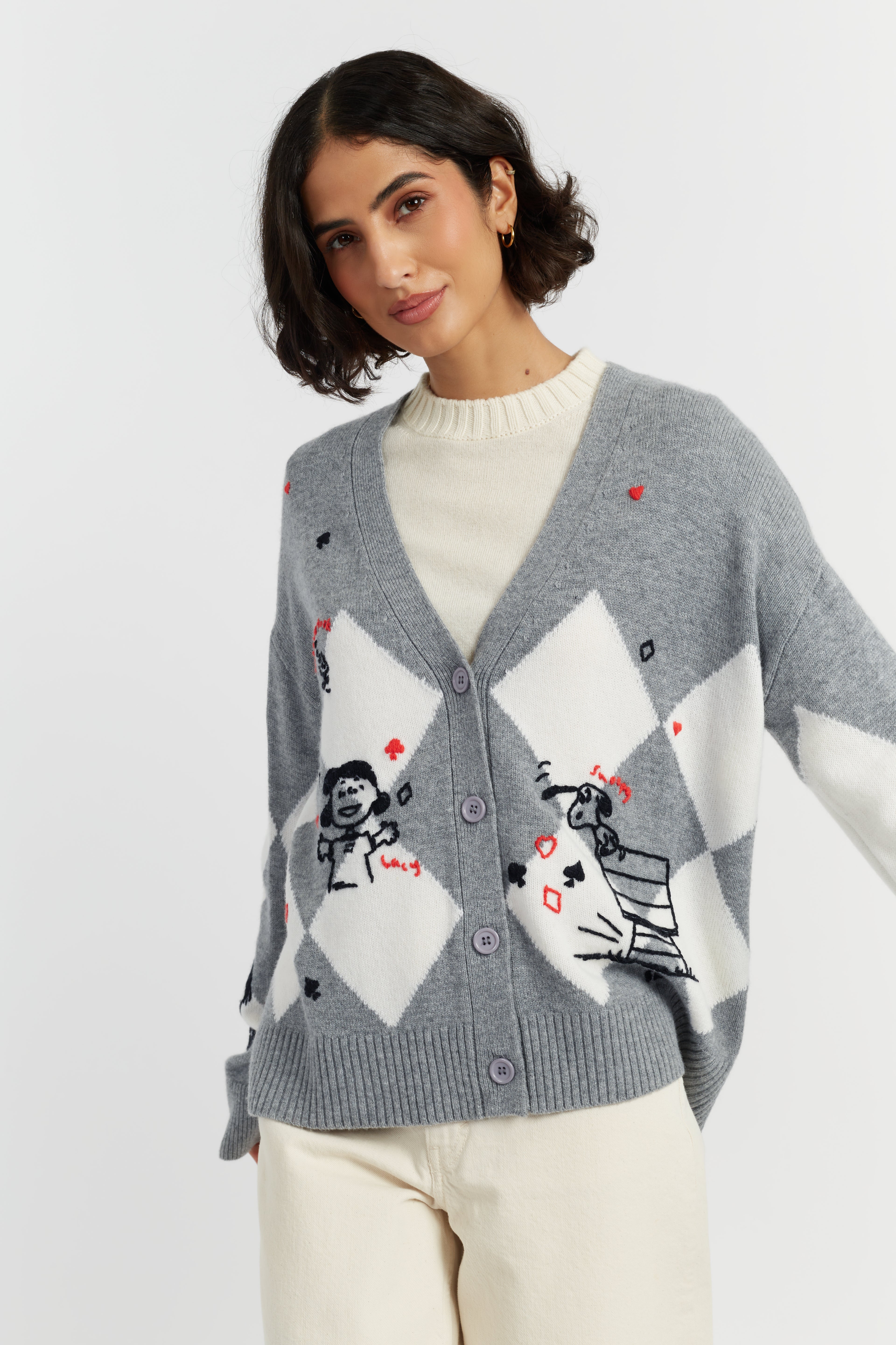 CHINTI & PARKER KAW2526 PEANUTS POKER CARDI