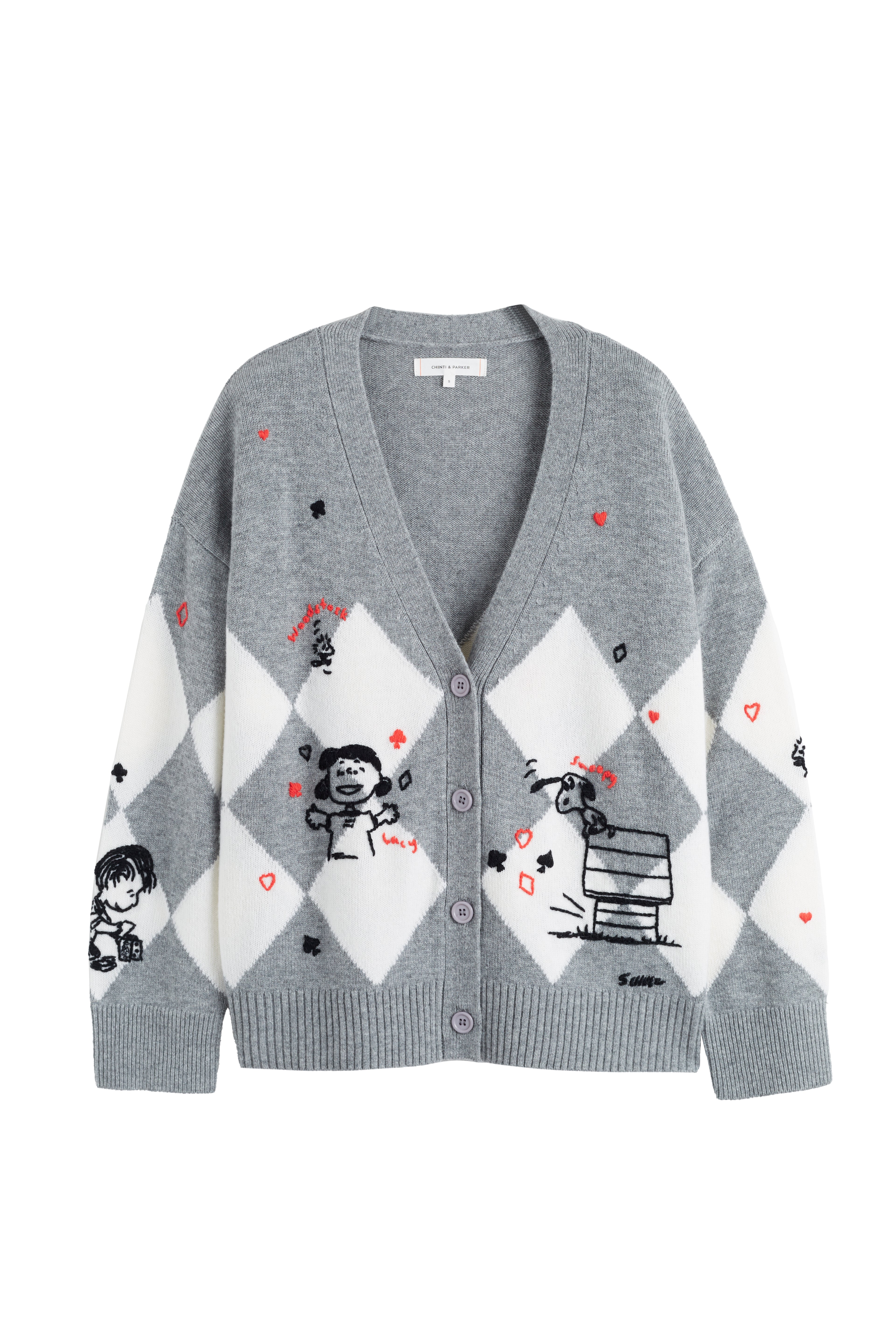 CHINTI & PARKER KAW2526 PEANUTS POKER CARDI