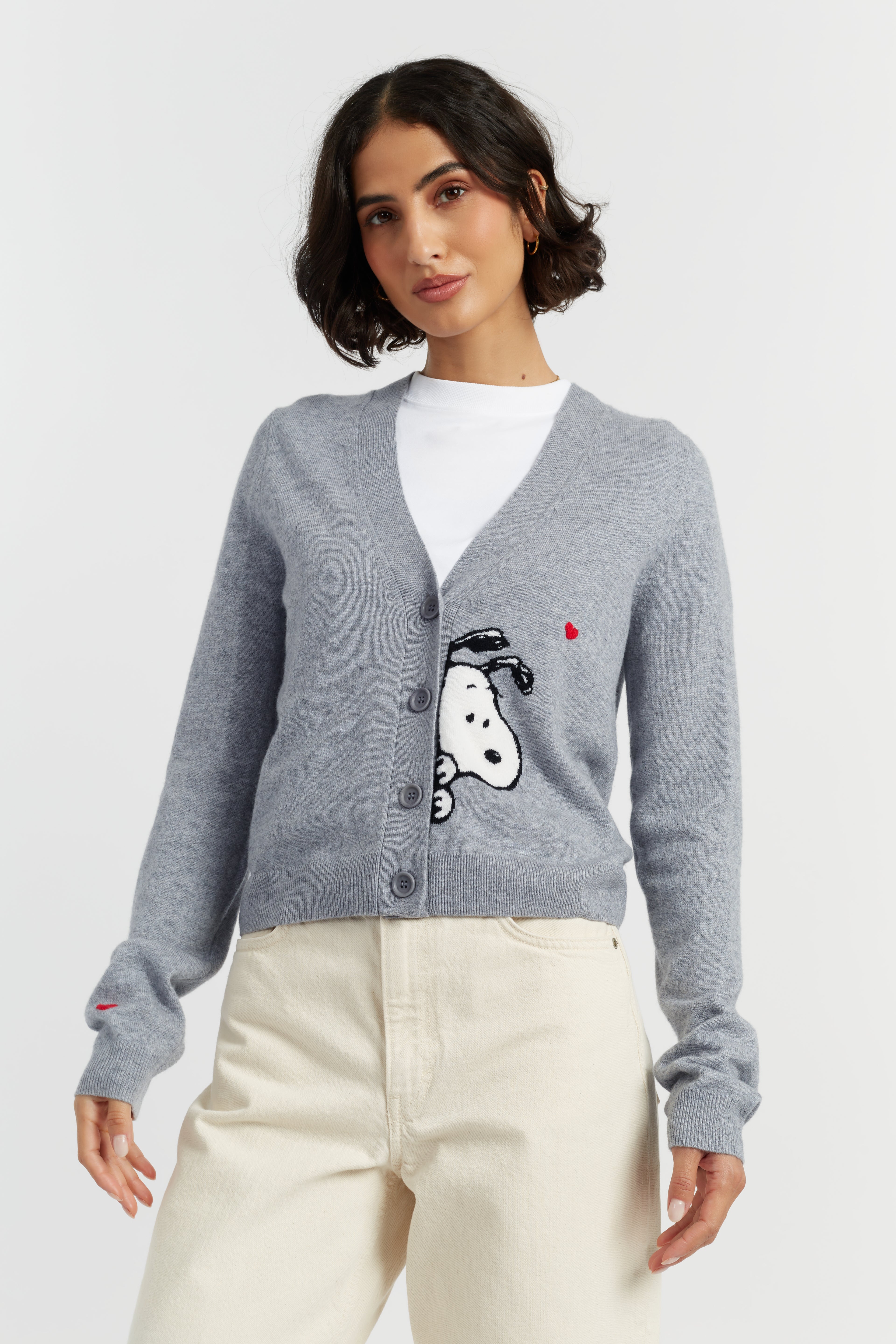 CHINTI & PARKER KAW2535 SNOOPY PEEK CARDI