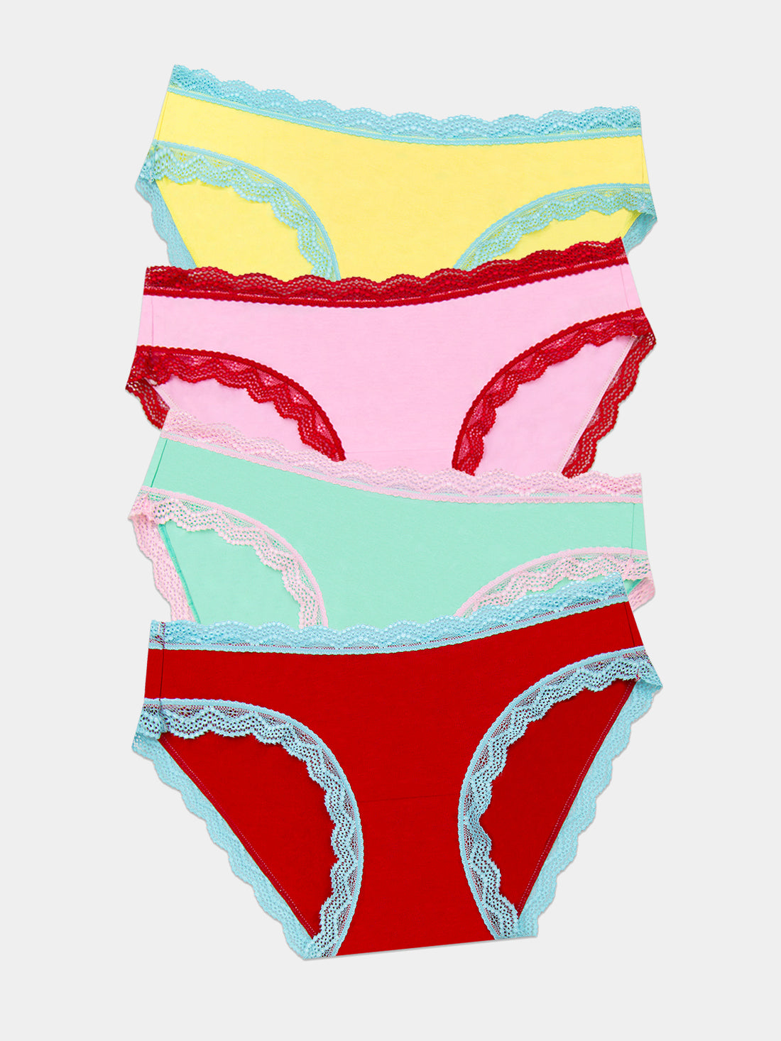 STRIPE & STARE KNICKER 4 PACK