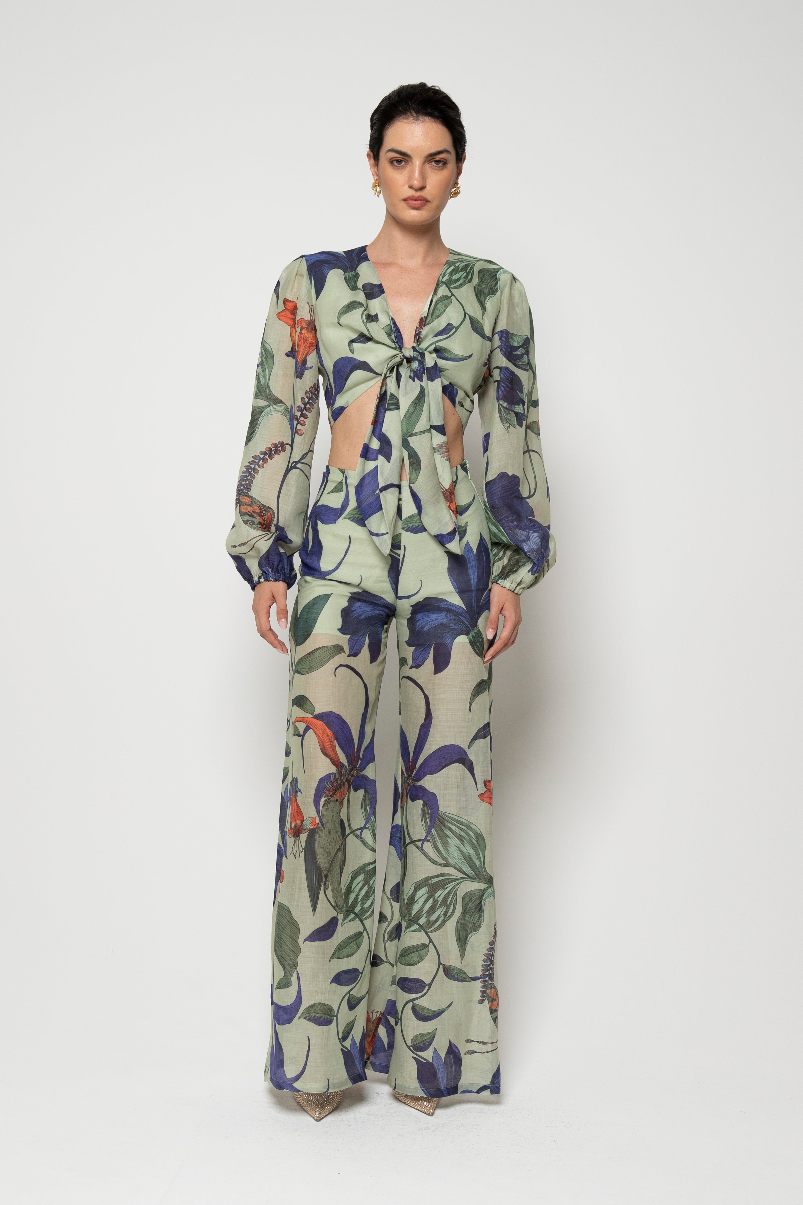 LAVI FRANGIPANE PRINT TROUSER