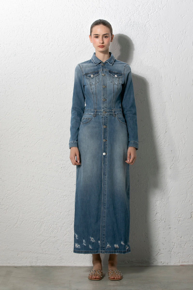 NOIR N BLEU DONNA DENIM DRESS