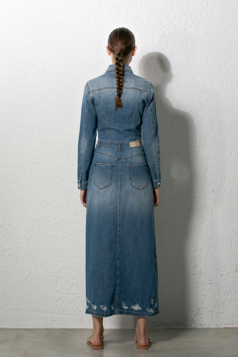 NOIR N BLEU DONNA DENIM DRESS