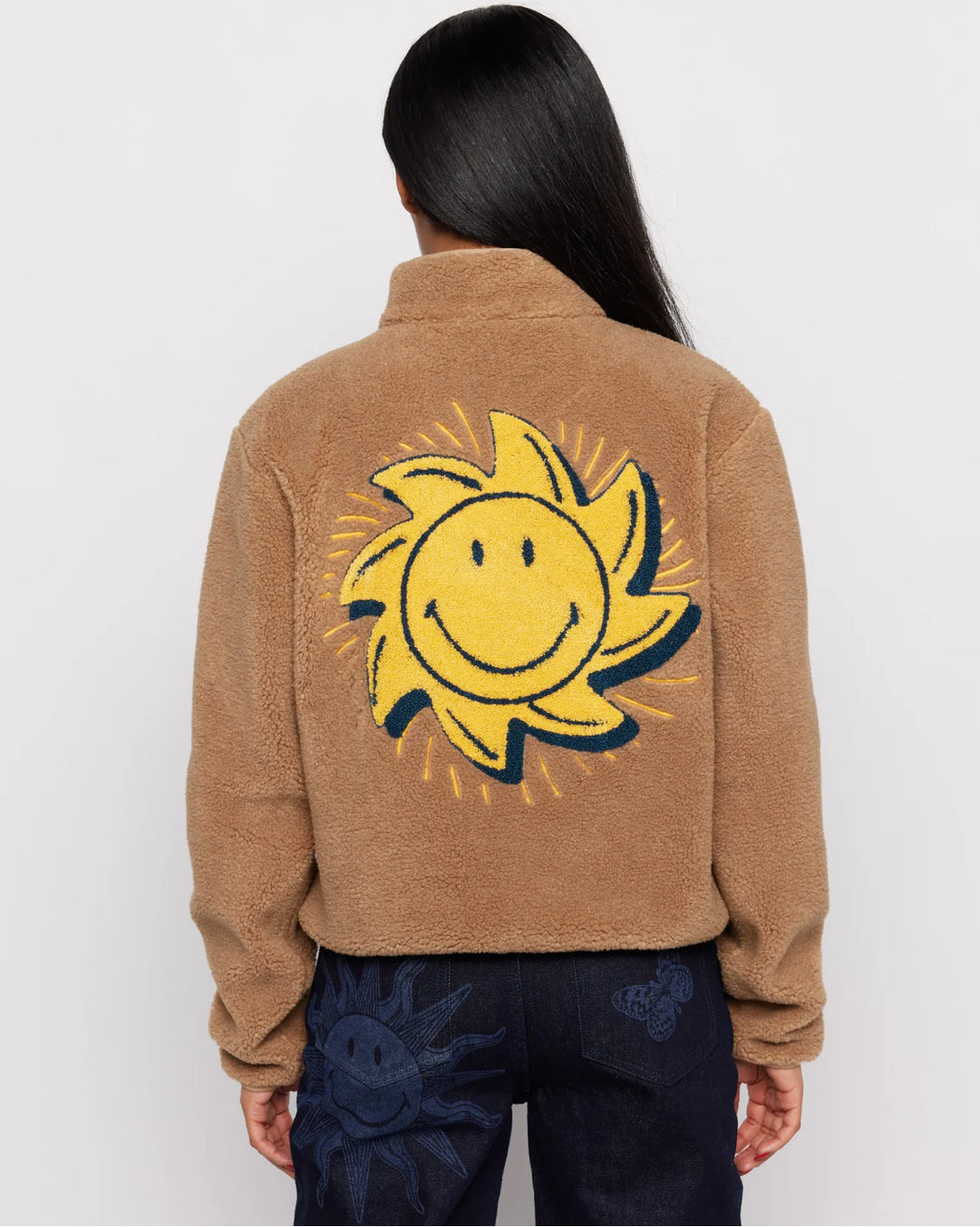 SAMII RYAN SMILEY SUNSHINE SHERPA JACKET