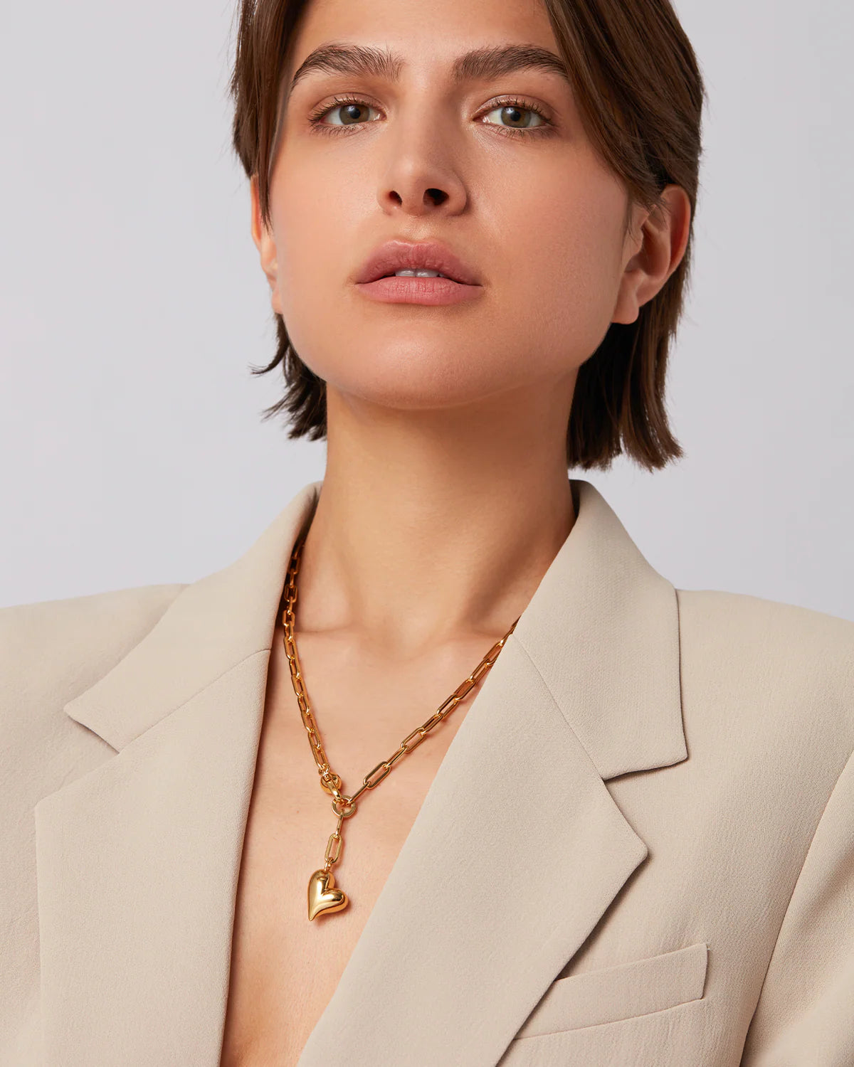 JENNY BIRD PUFFY HEART NECKLACE