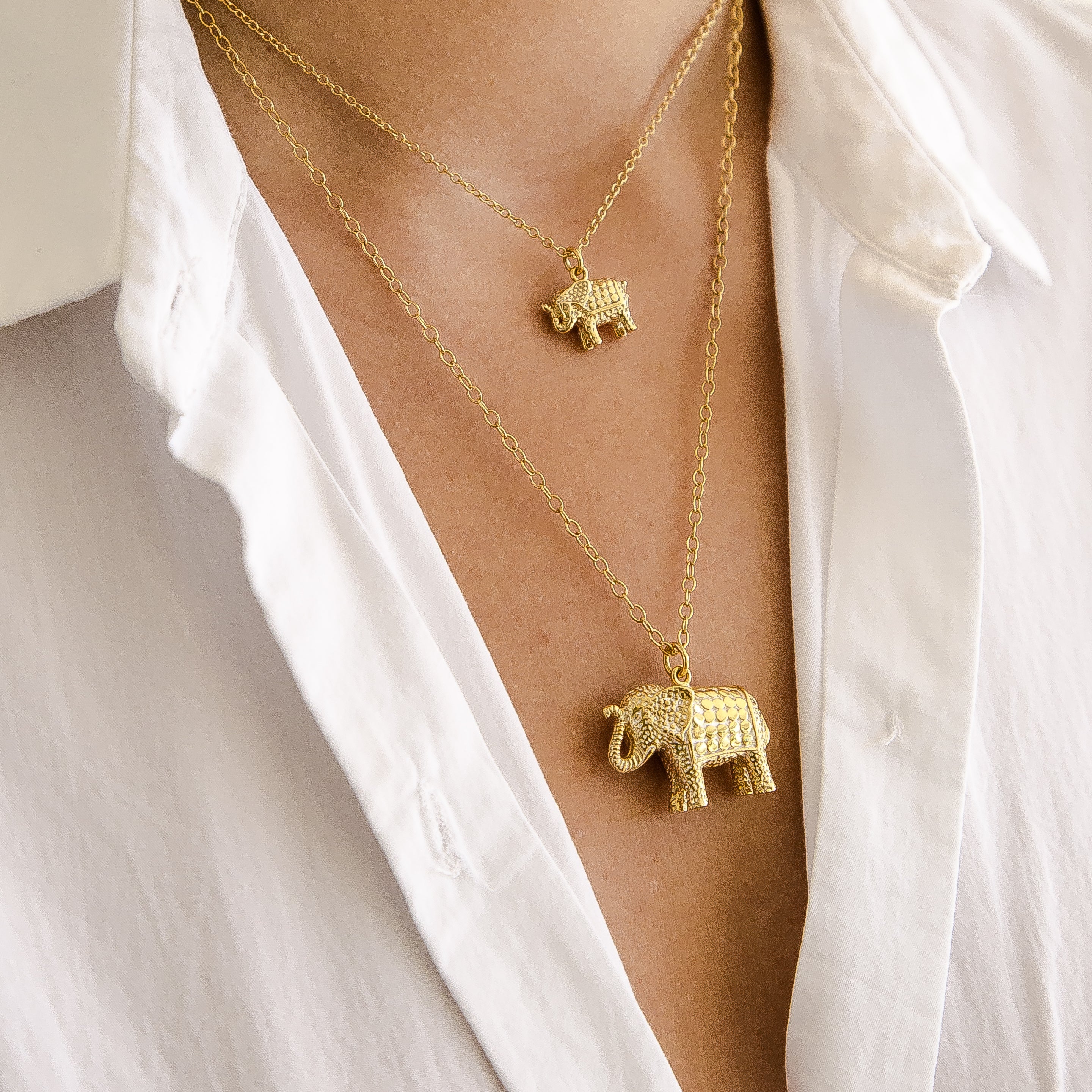 ANNA BECK SMALL ELEPHANT 1209N GOLD