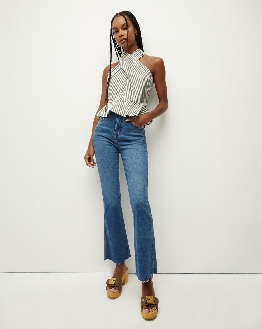 VERONICA BEARD CARSON ANKLE FLAIR RAW HEM 37SY