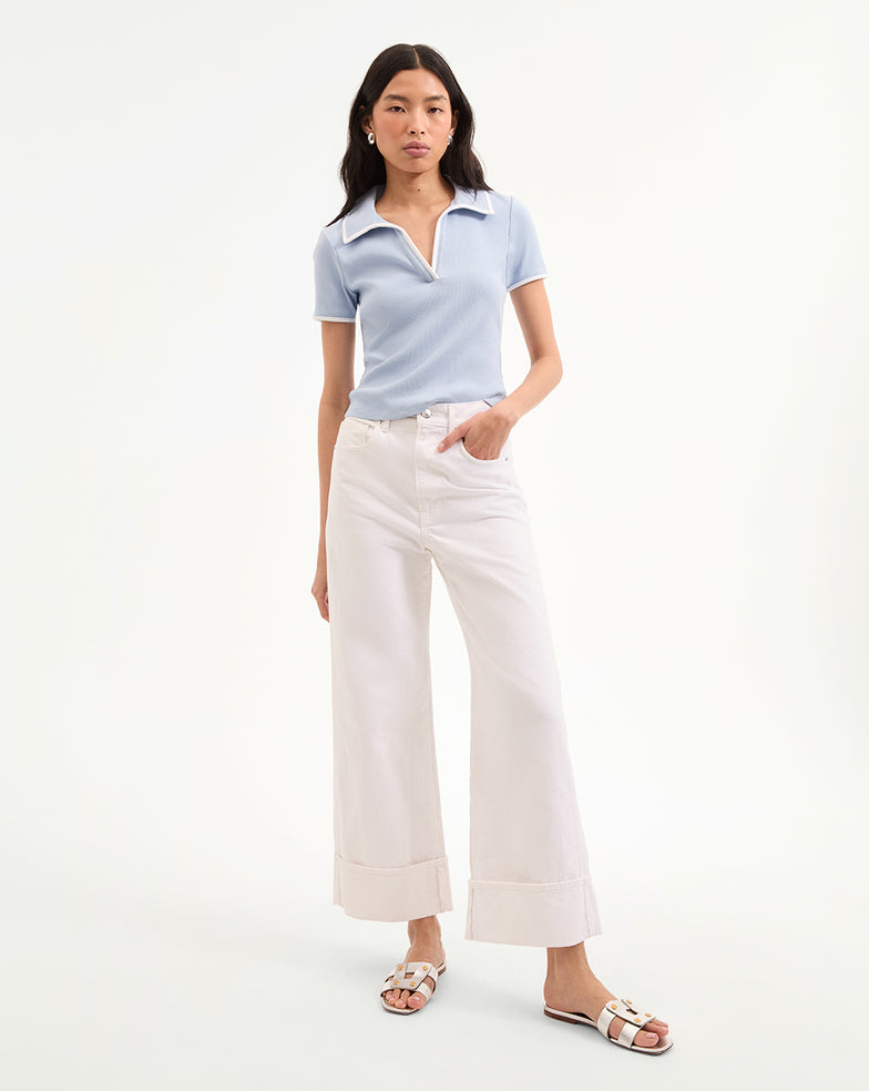 VERONICA BEARD CONTRAST KEARNEY TOP 0217