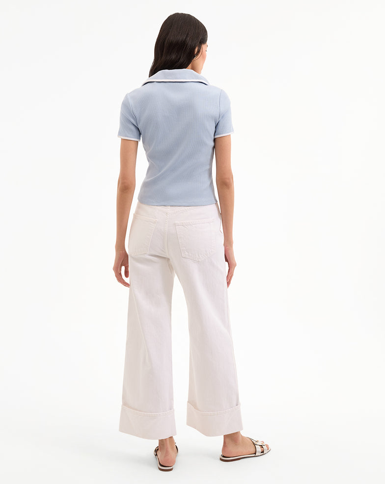 VERONICA BEARD CONTRAST KEARNEY TOP 0217