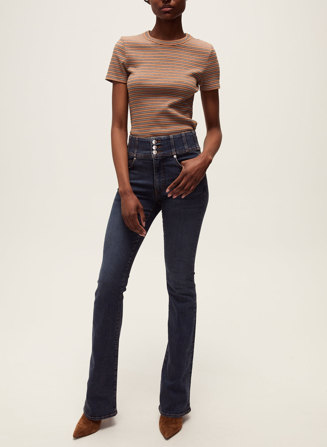 VERONICA BEARD 644 BEVERLY HR SKINNY FLARE