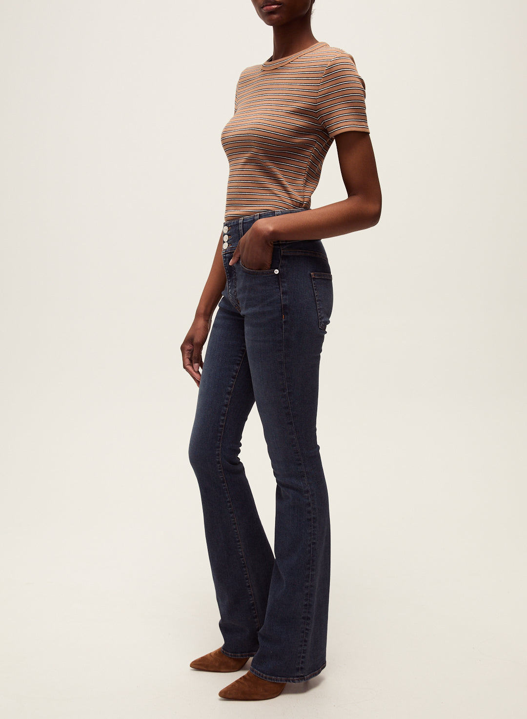 VERONICA BEARD 644 BEVERLY HR SKINNY FLARE