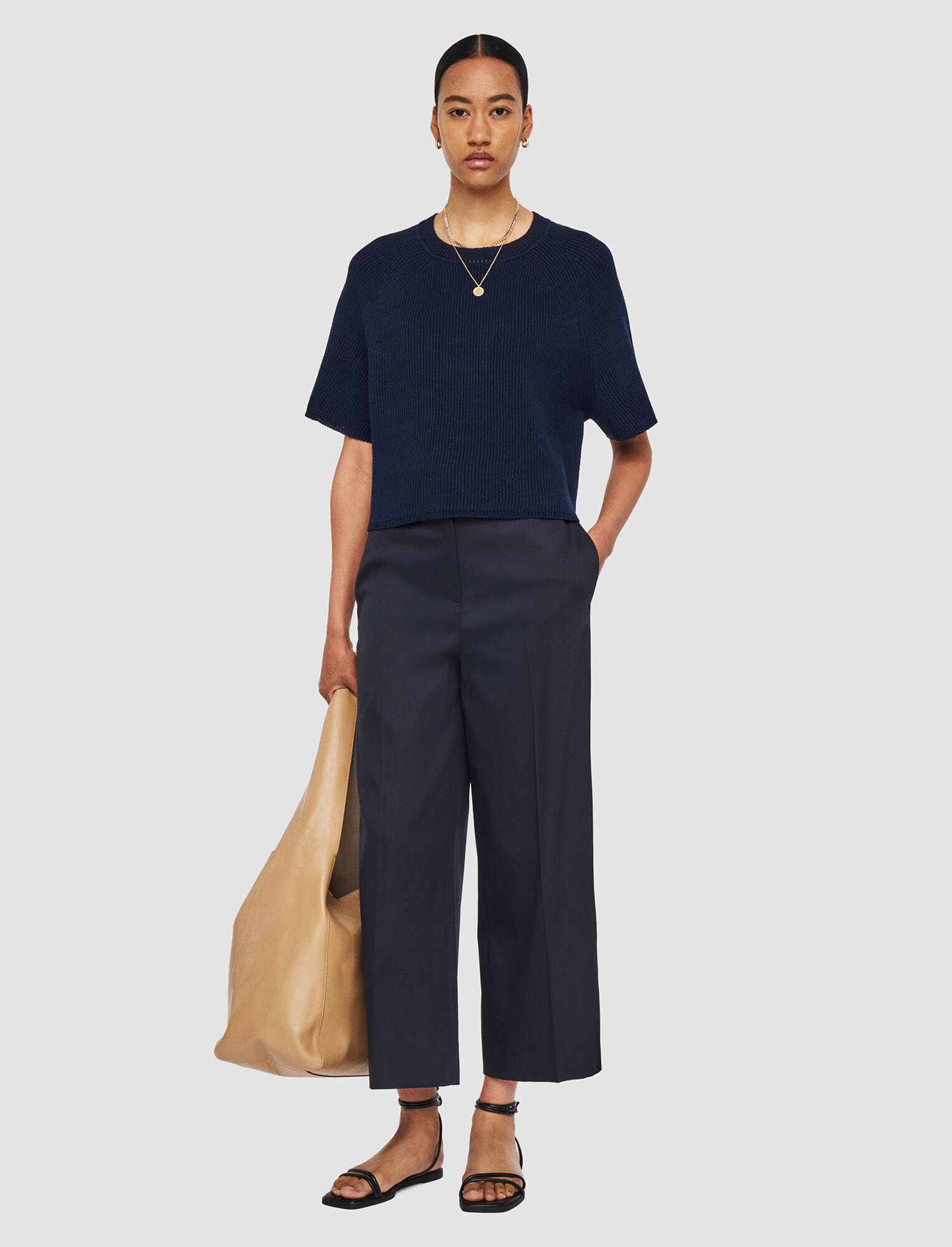 JOSEPH TEMPEL PANT LIGHT STR