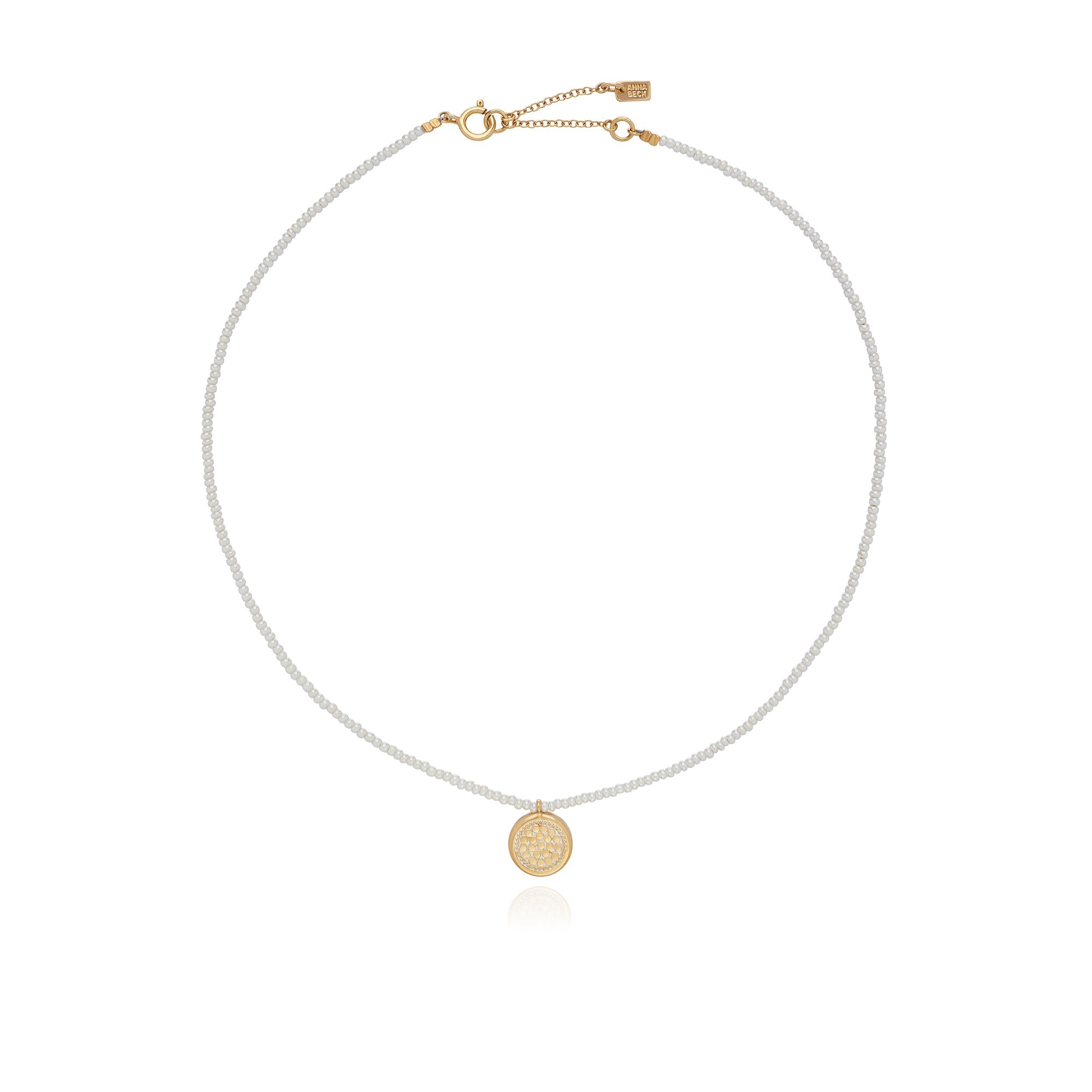 ANNA BECK NK10534 PEARL CIRCLE NECKLACE