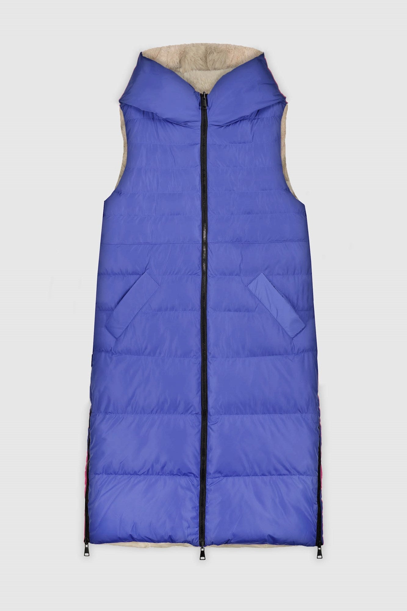 RINO AND PELLE NICCI LONG PADDED HOOD GILET