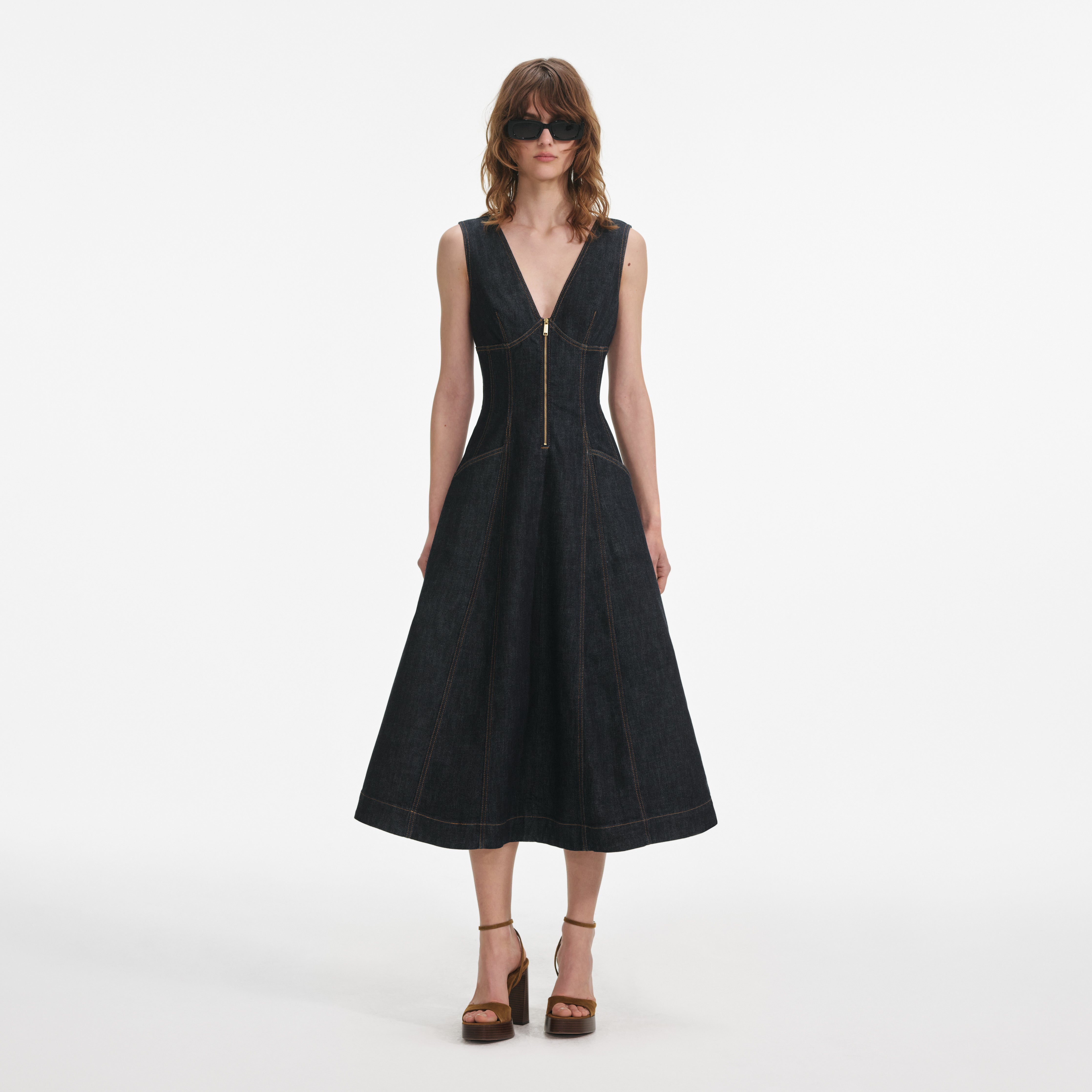 SELF-PORTRAIT 325801 DENIM DRS