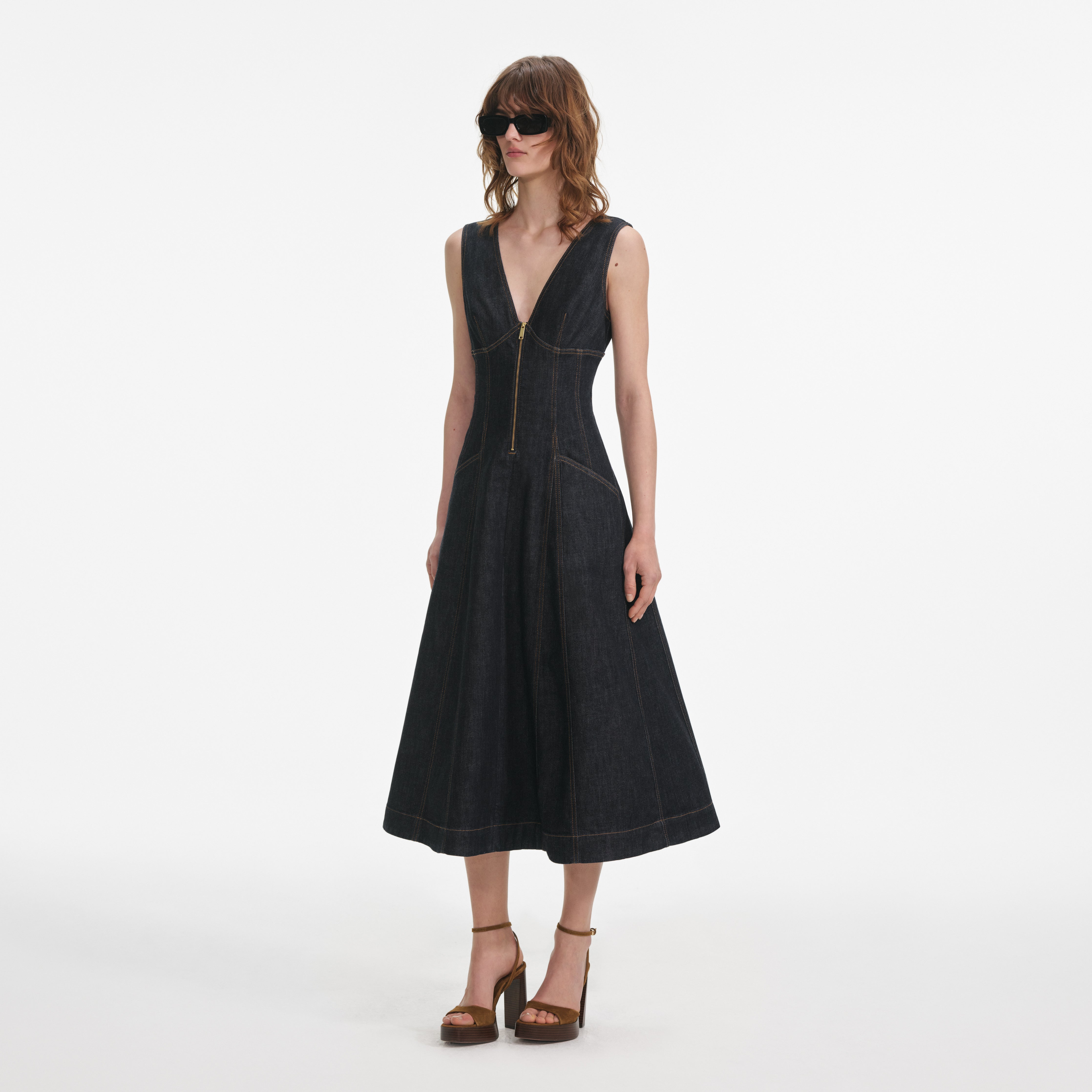 SELF-PORTRAIT 325801 DENIM DRS