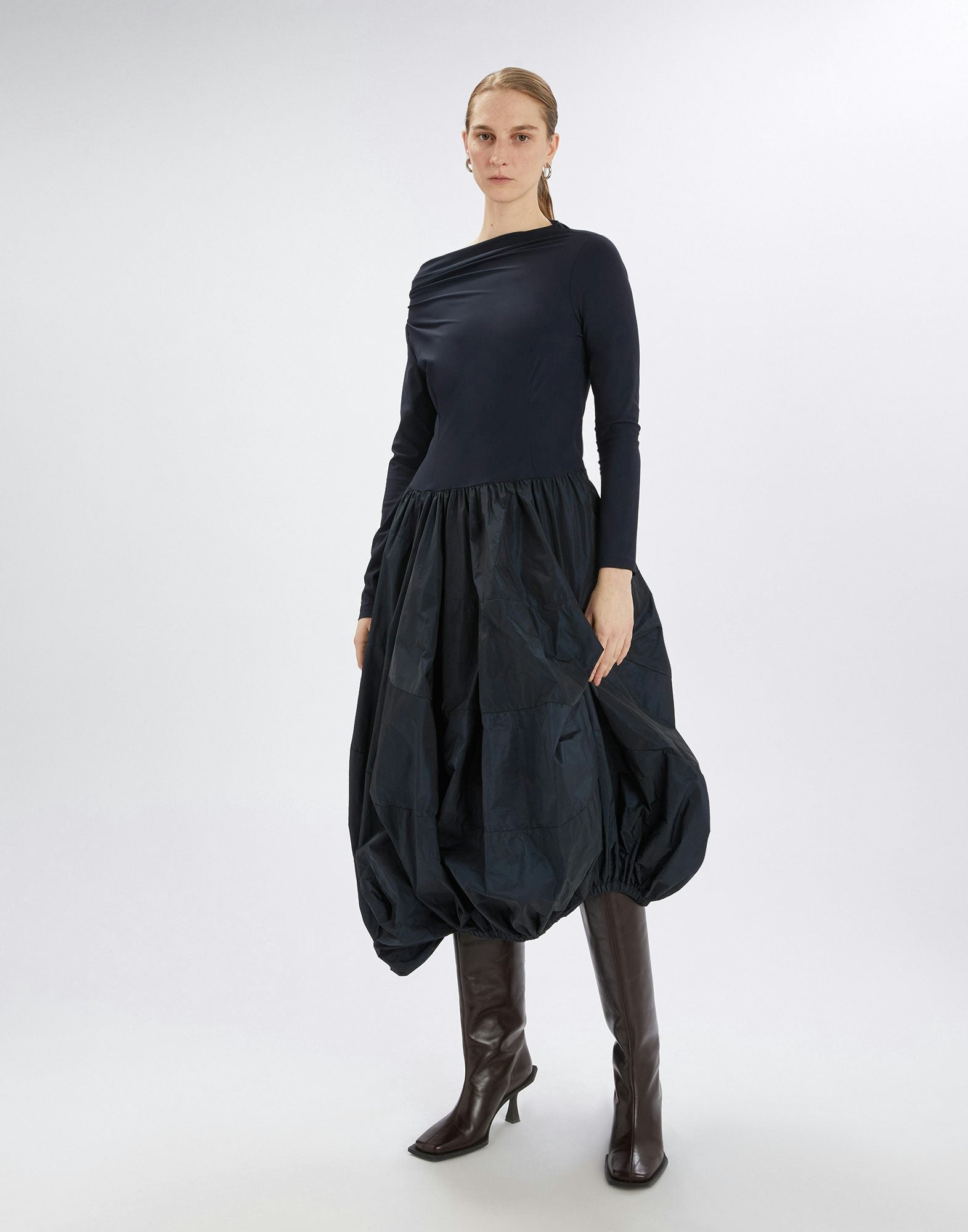 HIGH GRID LS DRESS S21832