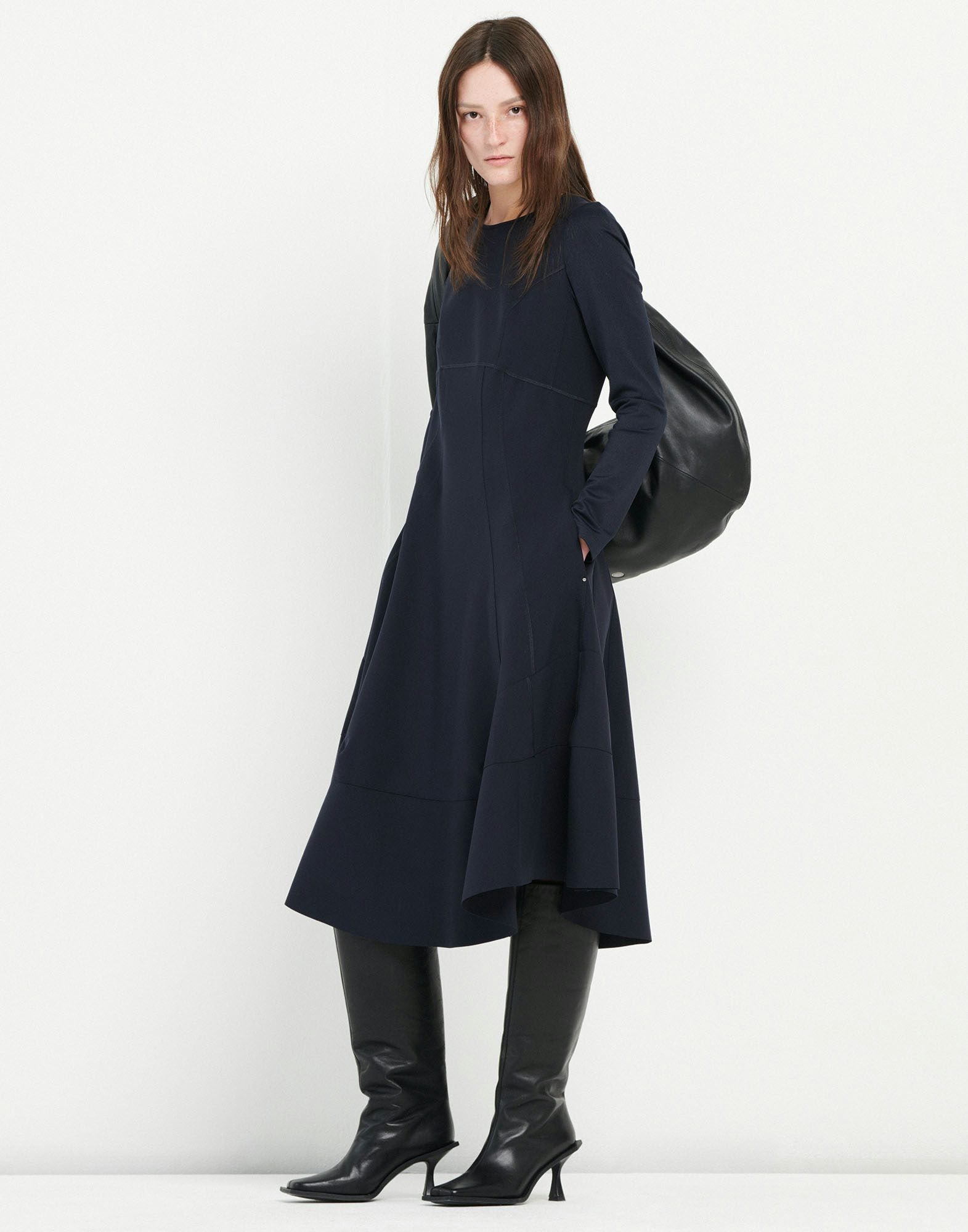 HIGH SYNCHRO LS DRESS S21834
