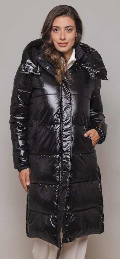 RINO AND PELLE JOIA LONG PADDED HOOD COAT