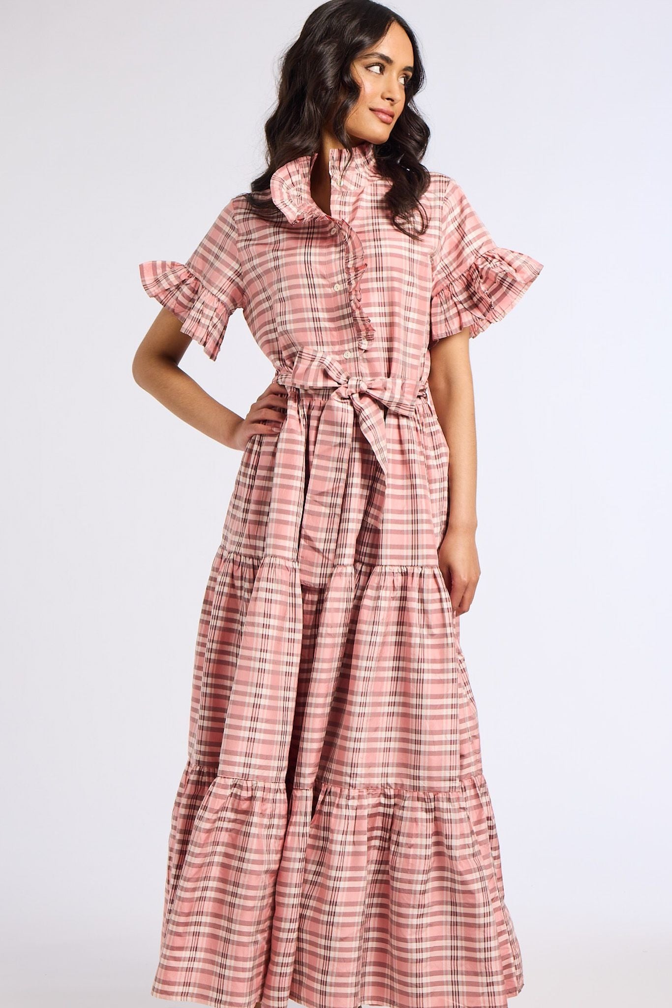 MILLE CHECK VICTORIA DRESS 331