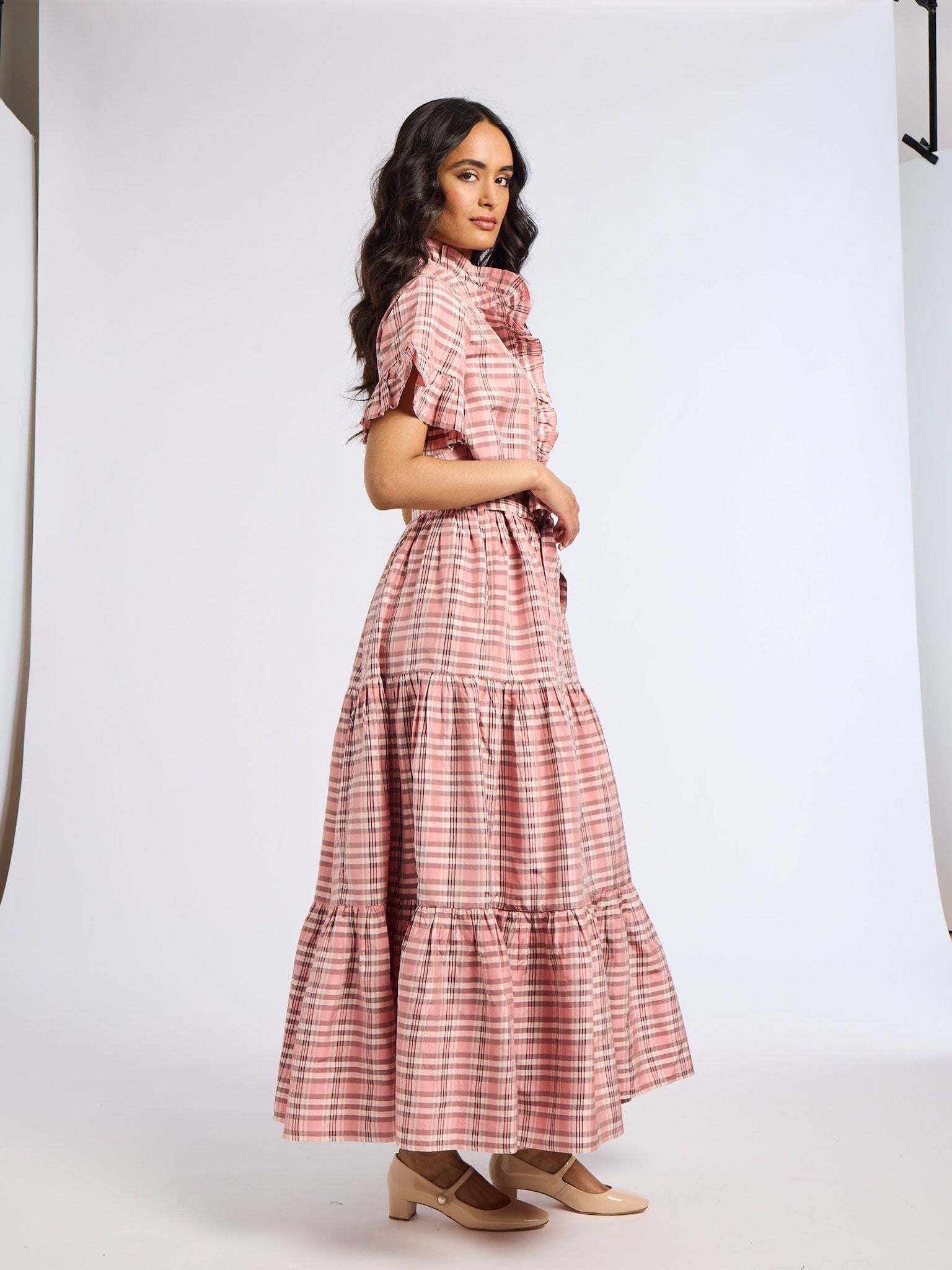 MILLE CHECK VICTORIA DRESS 331