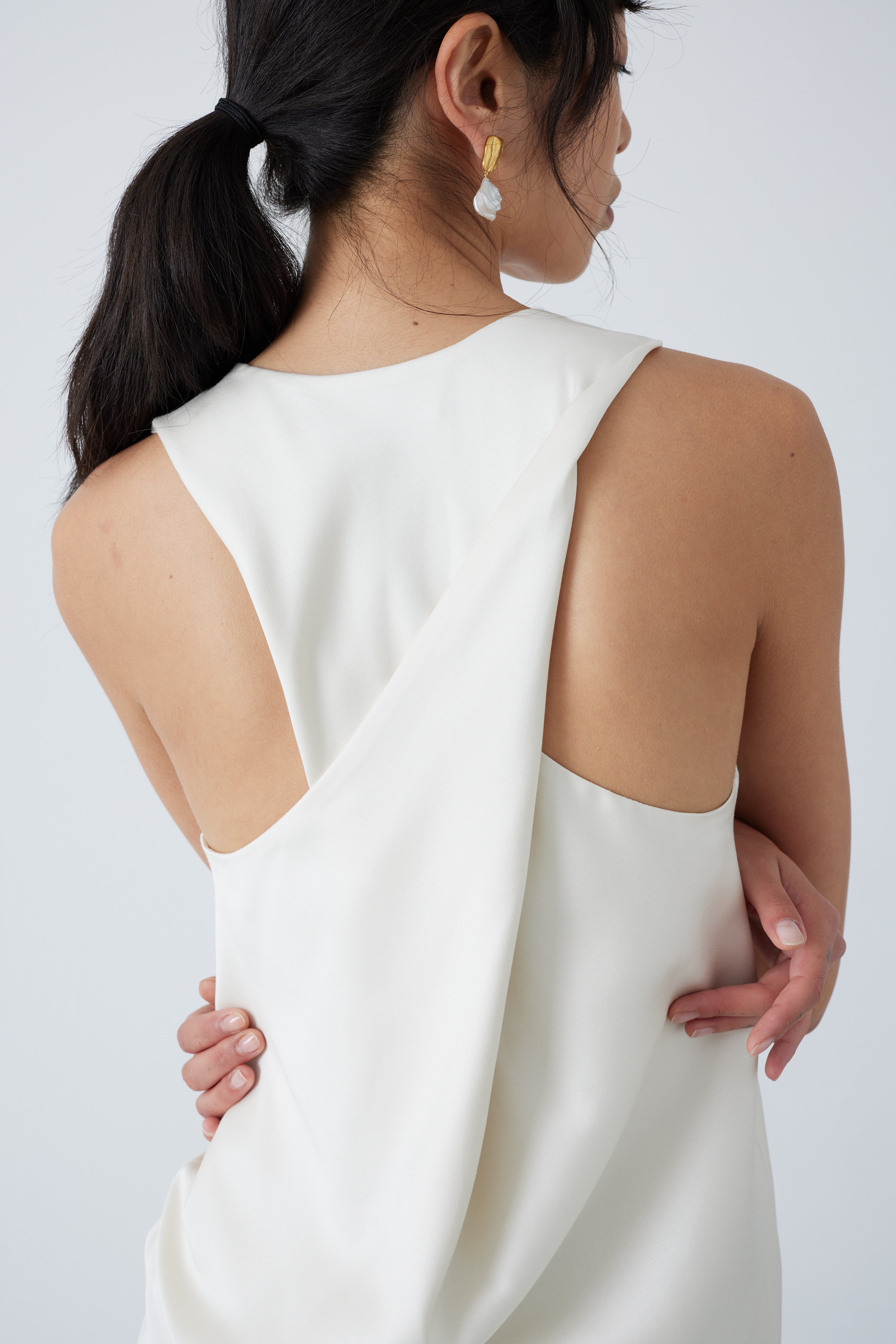 MOTHER OF PEARL ANOUK BIAS TOP