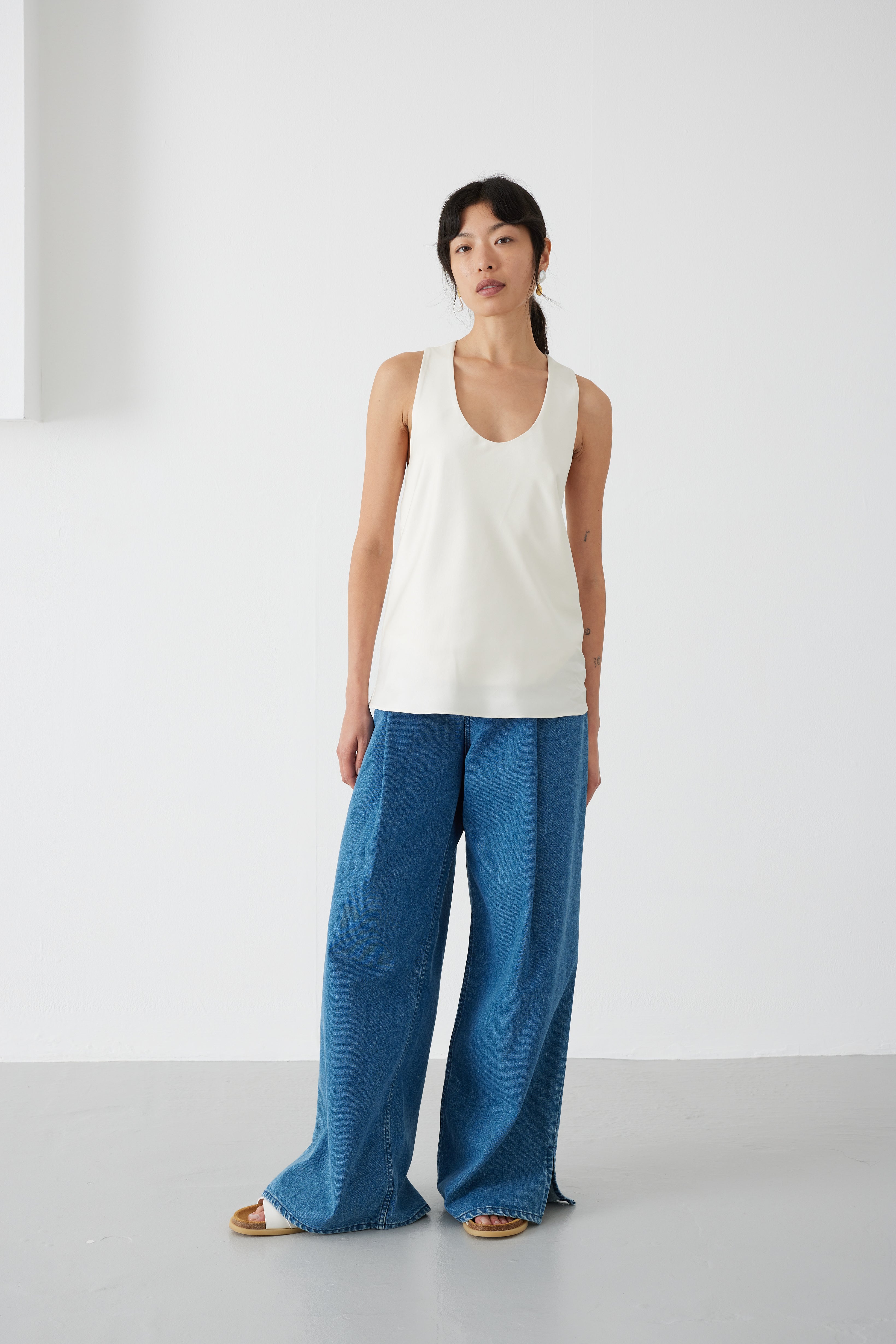 MOTHER OF PEARL ANOUK BIAS TOP