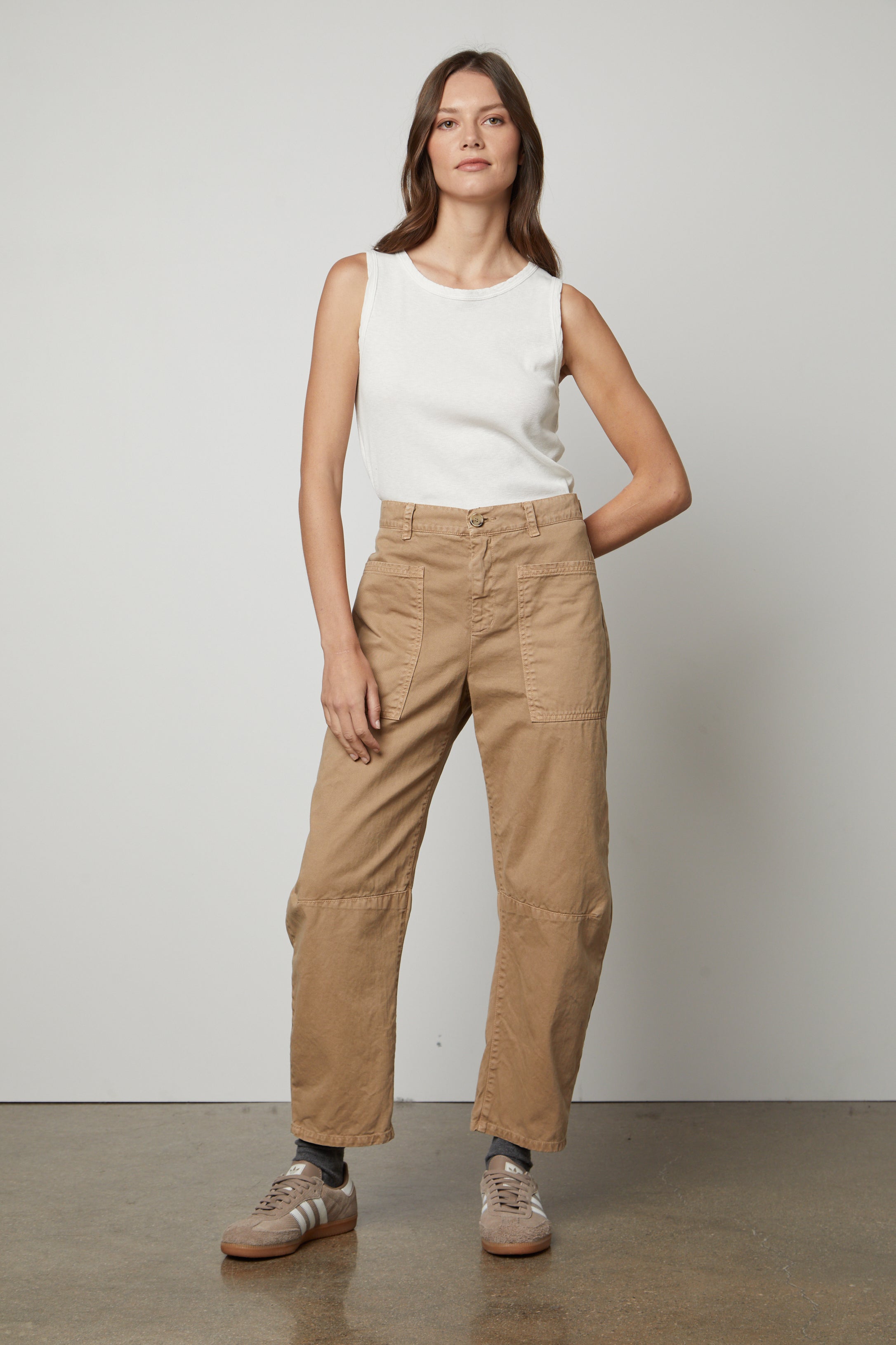 VELVET BRYLIE 05 SANDED TWILL TROUSER