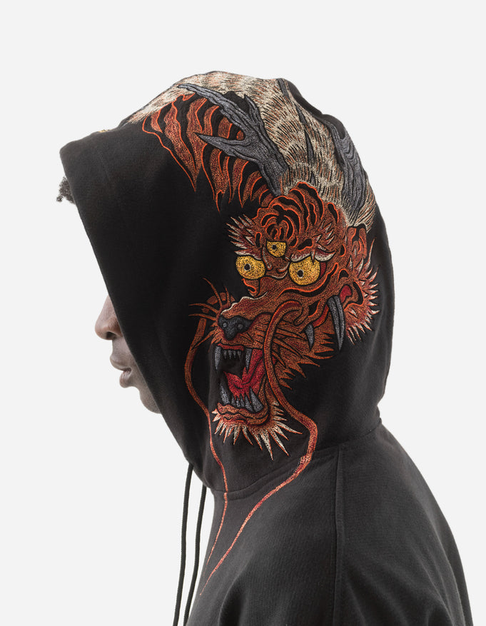 MAHARISHI 6096 TIGER DRAGON HOODIE