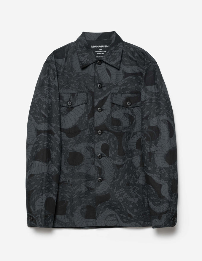 MAHARISHI 6037 SNAKESKIN UTILITY OVERSHIRT