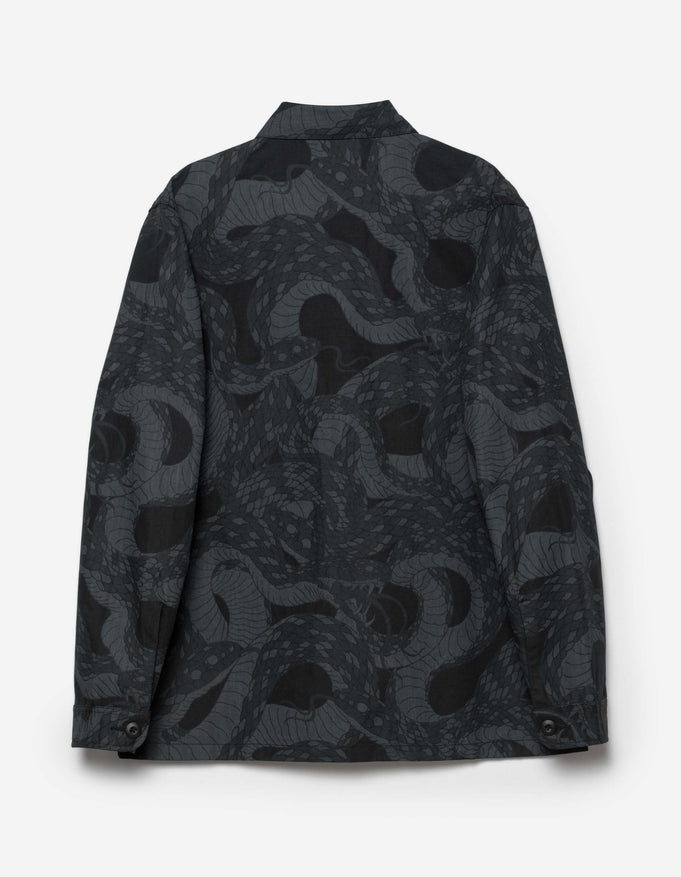 MAHARISHI 6037 SNAKESKIN UTILITY OVERSHIRT