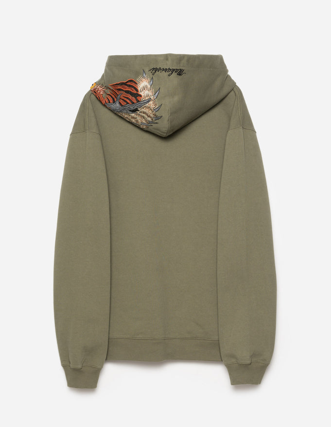 MAHARISHI 6096 TIGER DRAGON HOODED SWEAT